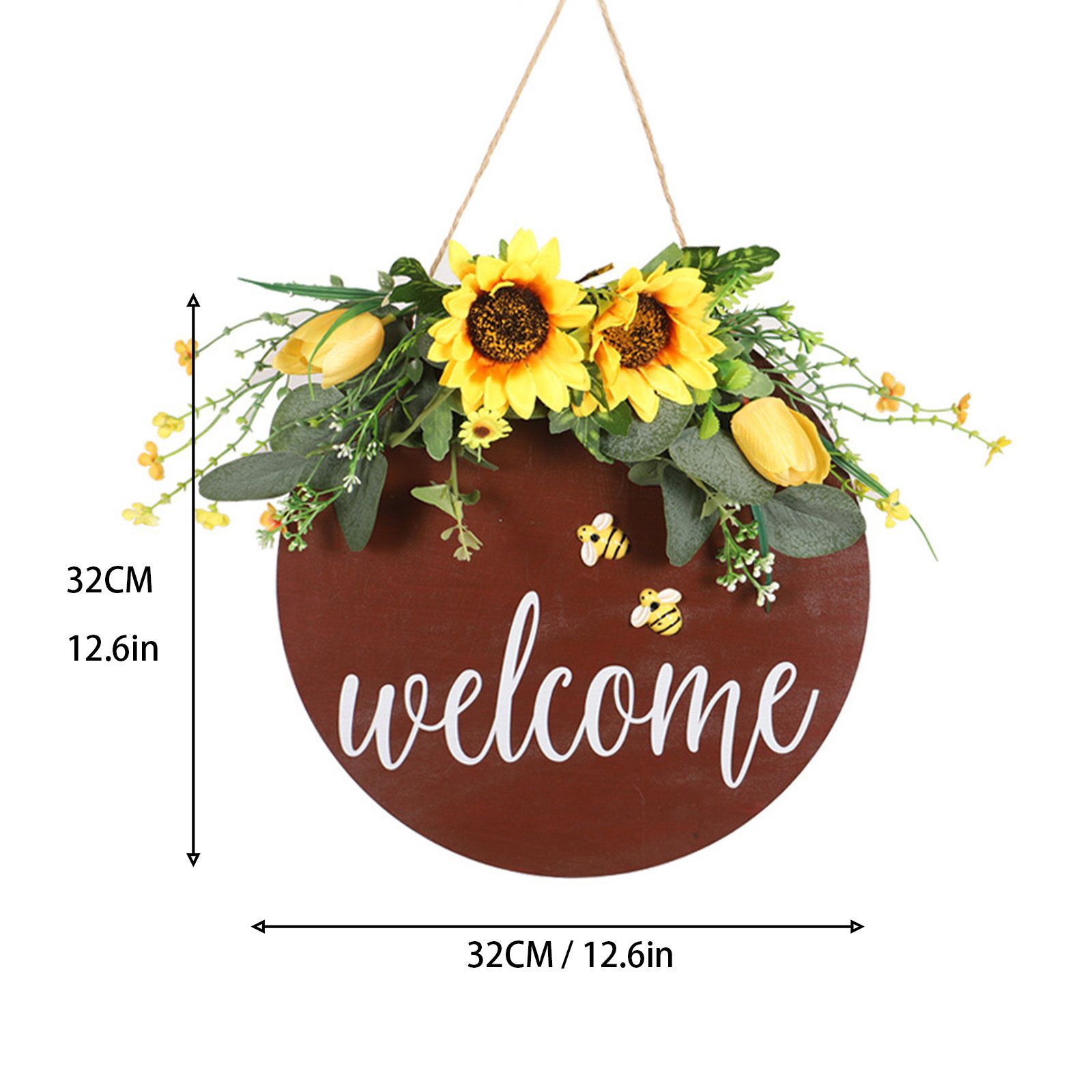 Welcome Sign Multifunctional Delicate Stylish Handcrafted Welcome Wreath view 4
