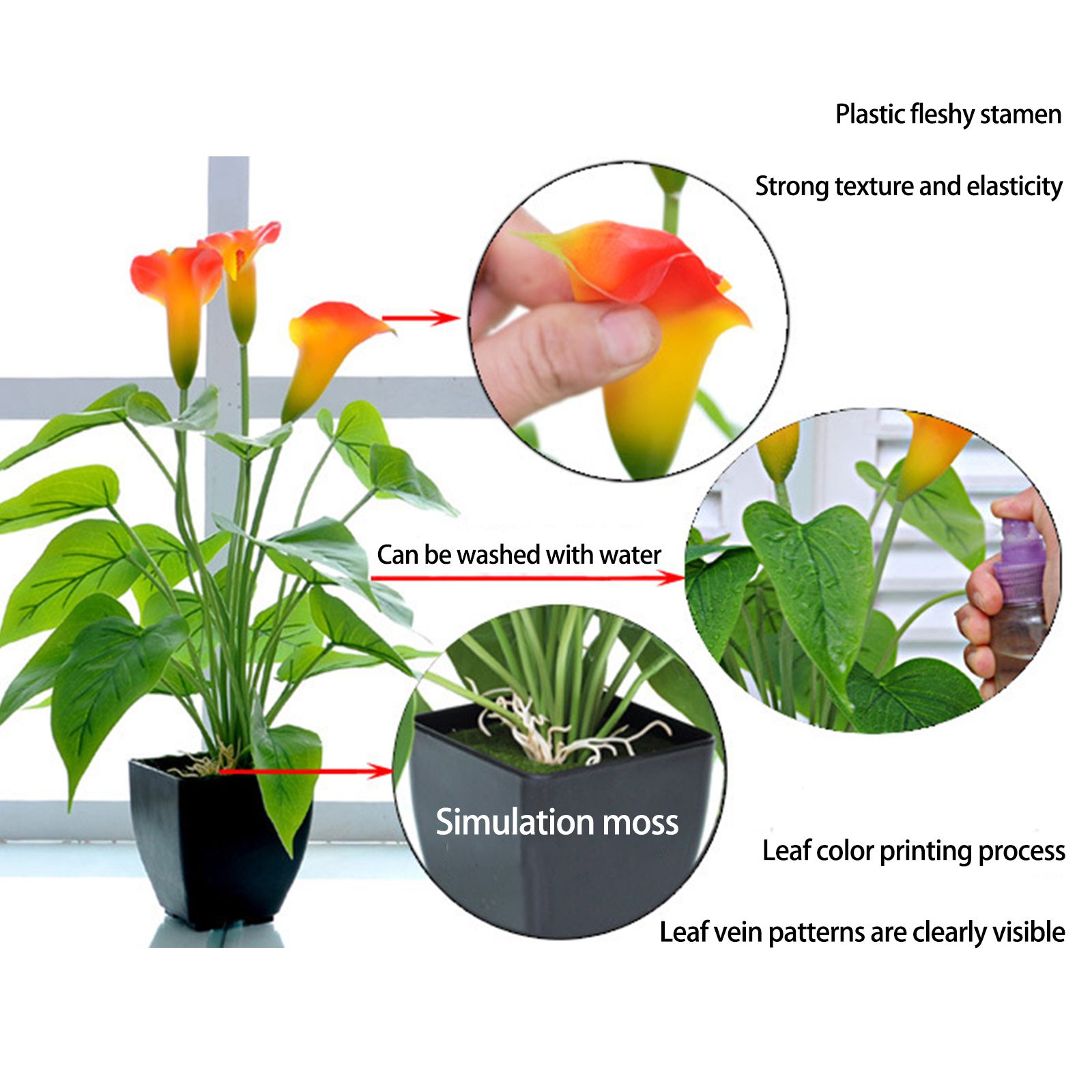 Artificial Flower Living Room Decorative Flowers Plastic Flowers Simulation view 8