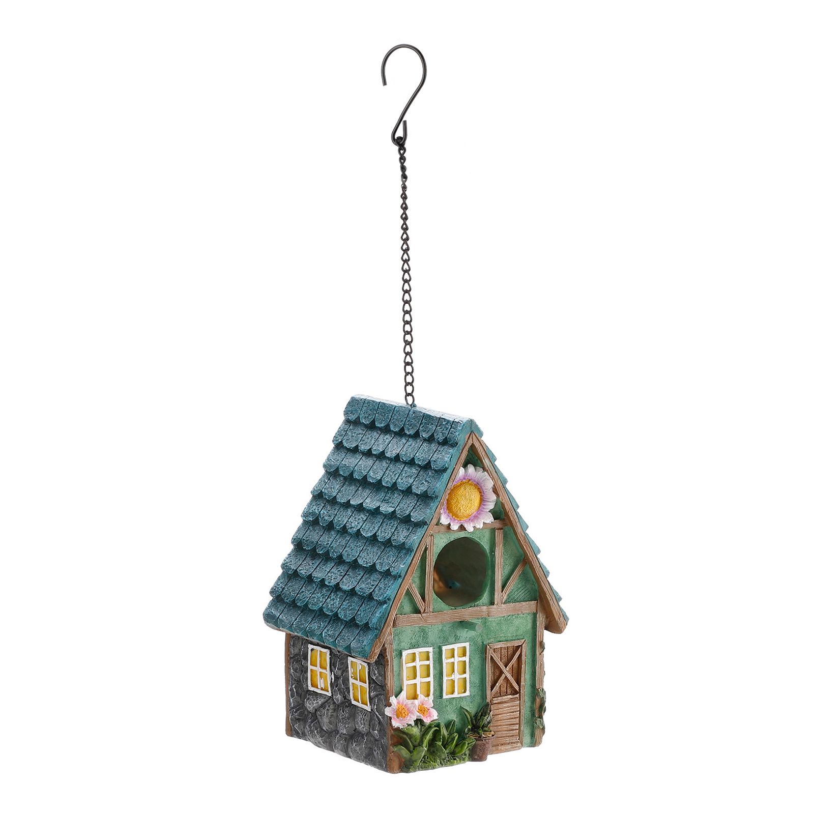 Bird House Bird Nest Resin Decoration Bird House Statue Garden Decoration view 2