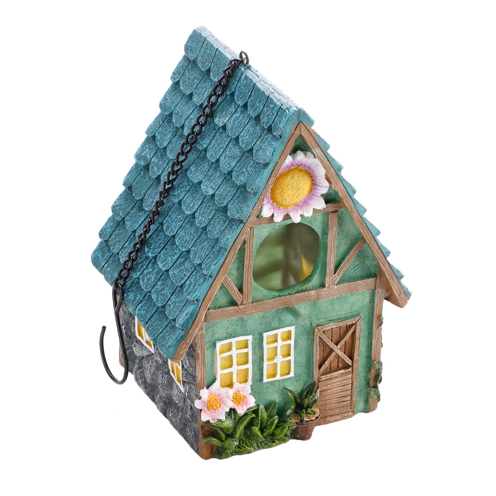 Bird House Bird Nest Resin Decoration Bird House Statue Garden Decoration view 3