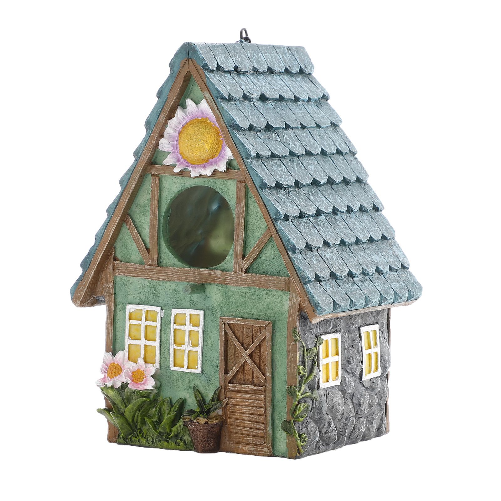 Bird House Bird Nest Resin Decoration Bird House Statue Garden Decoration view 6