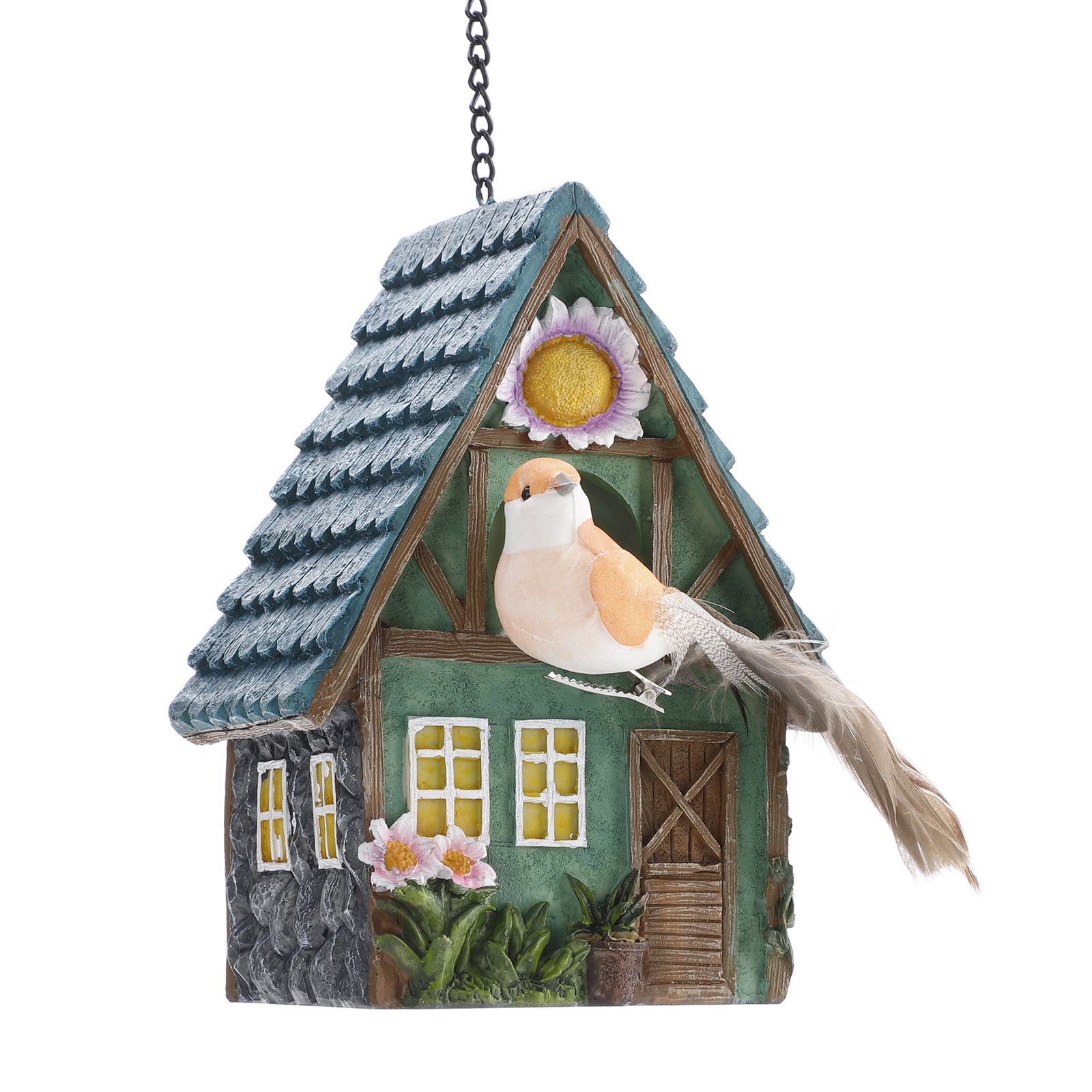 Bird House Bird Nest Resin Decoration Bird House Statue Garden Decoration view 11