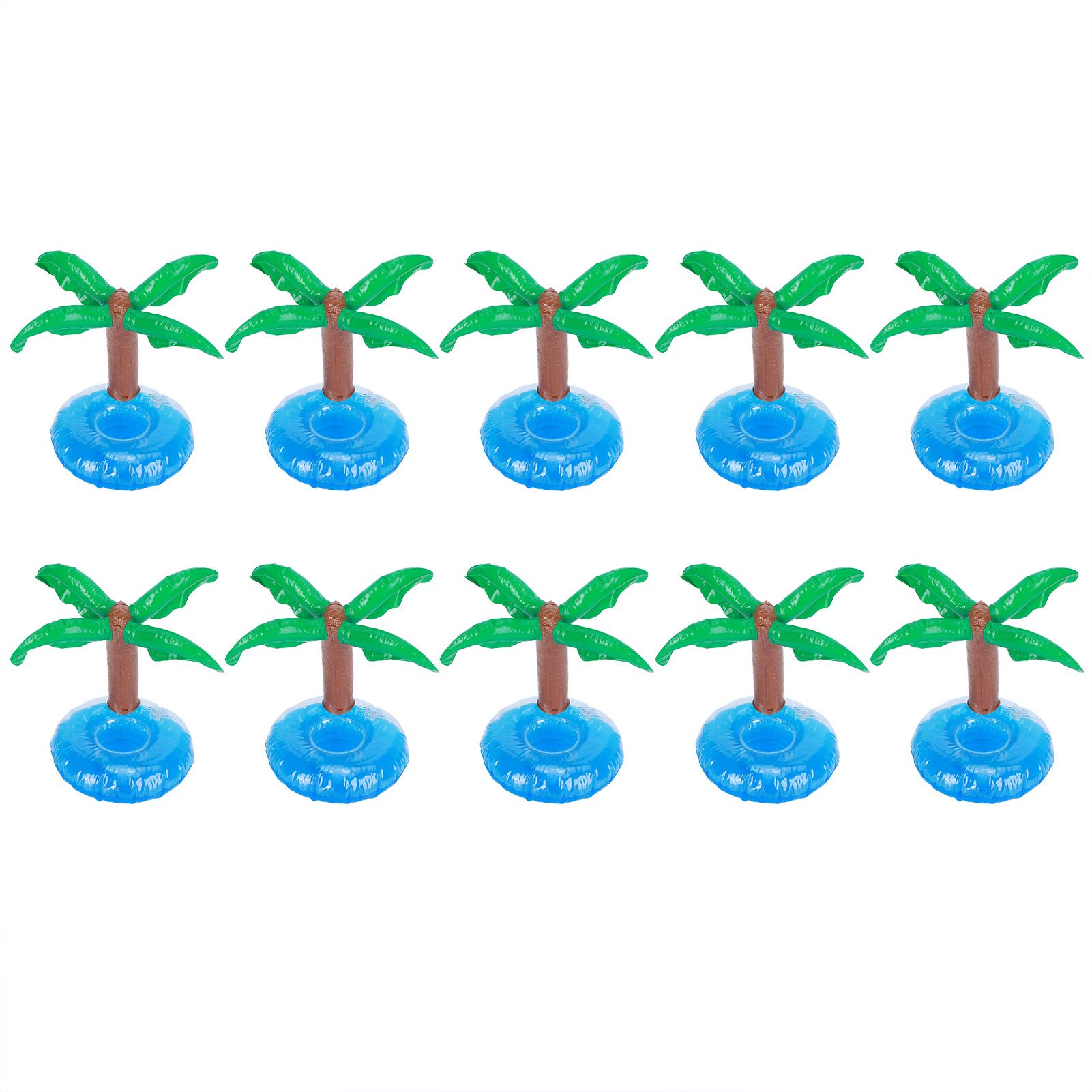 10Pcs Inflatable Drink Holder PVC Floating Cup Mat for Swimming Pool Party Beach view 2