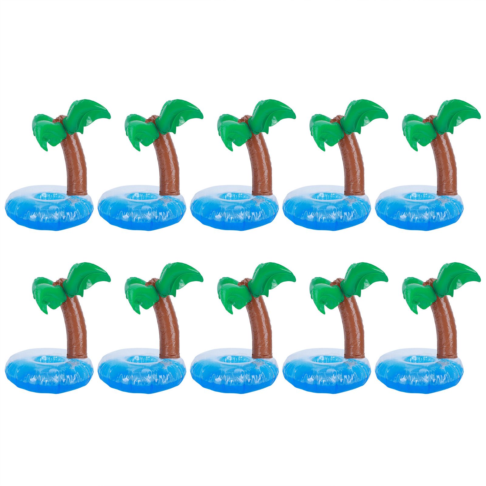 10Pcs Inflatable Drink Holder PVC Floating Cup Mat for Swimming Pool Party Beach view 4