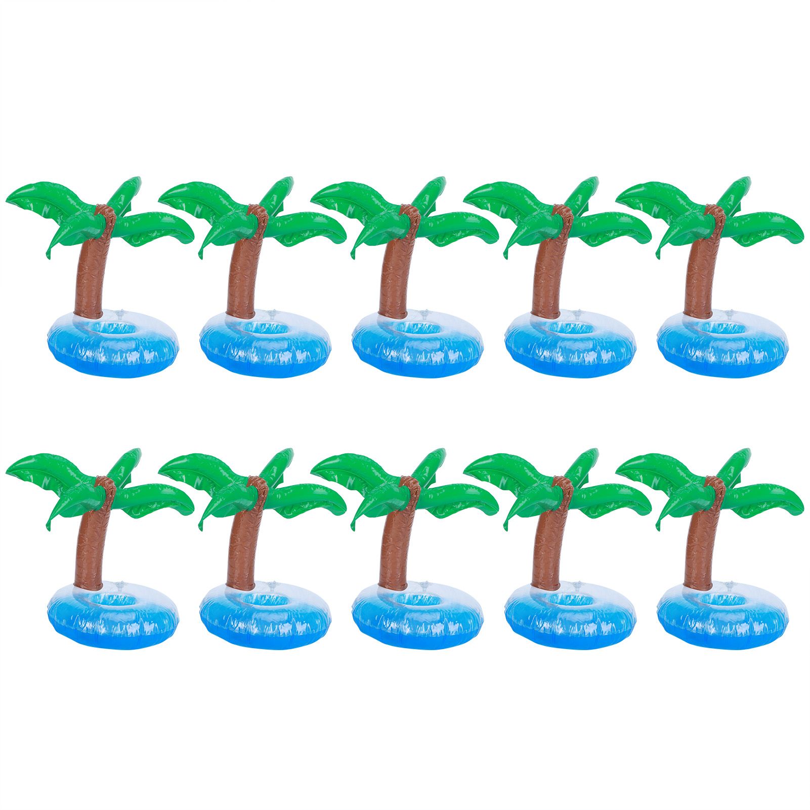 10Pcs Inflatable Drink Holder PVC Floating Cup Mat for Swimming Pool Party Beach view 5