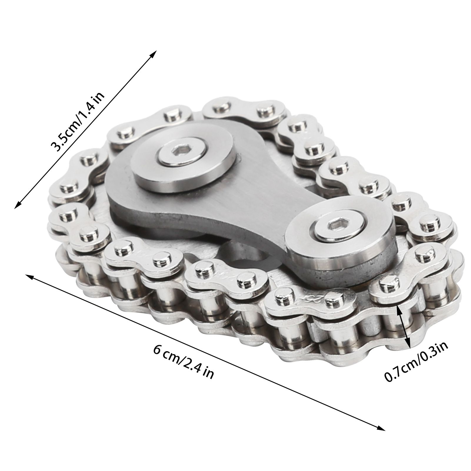 Sprocket Fingertip Gearwheel Rotating Sprocket Flywheel Toy Relieve Stress view 13