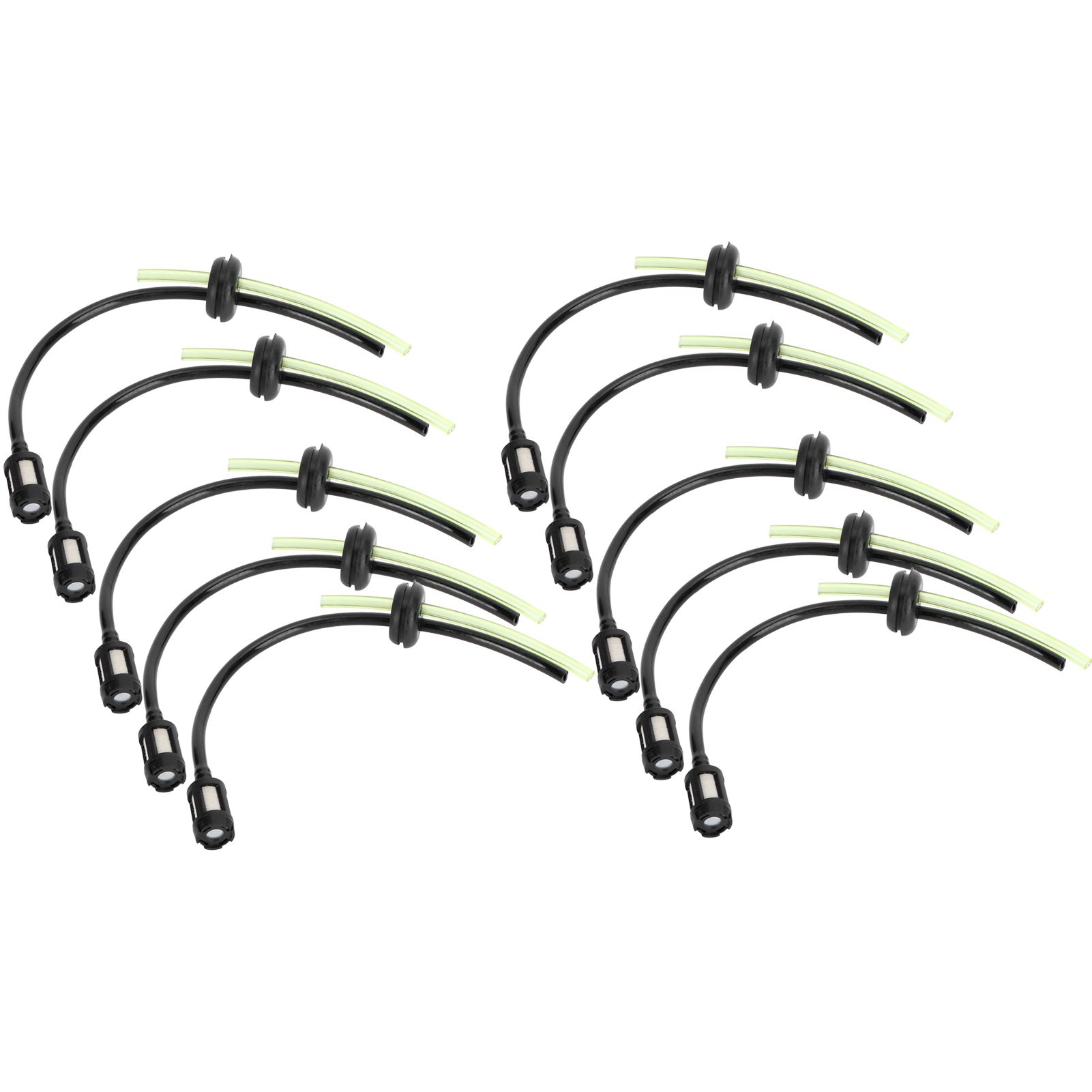 10Pcs Fuel Filter Hose Assembly Kit Replacement for GX35 Lawn Mower Brush view 2