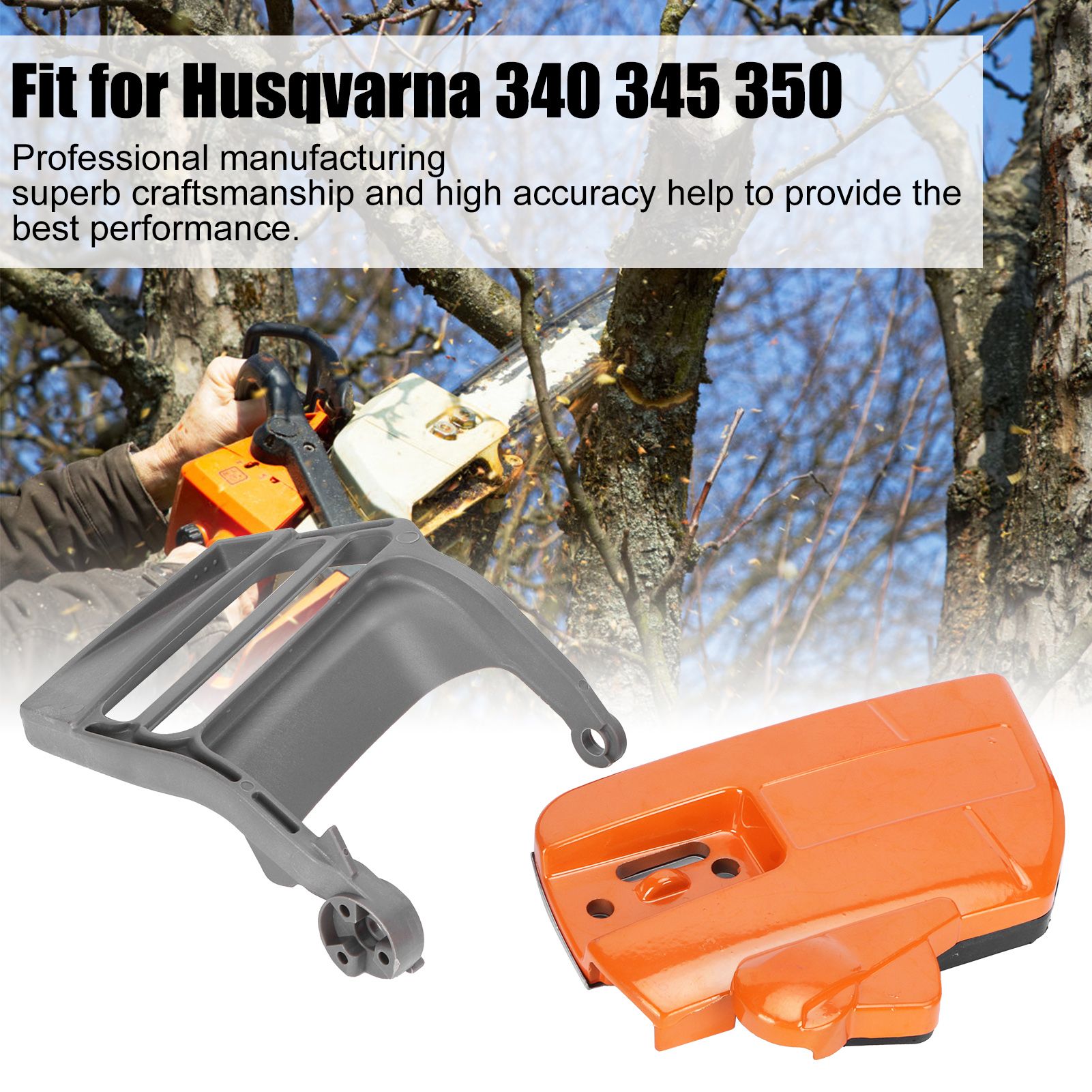 Chain Brake Side Cover Hand Guard Fit for Husqvarna 340 345 350 Chainsaw Tool view 15