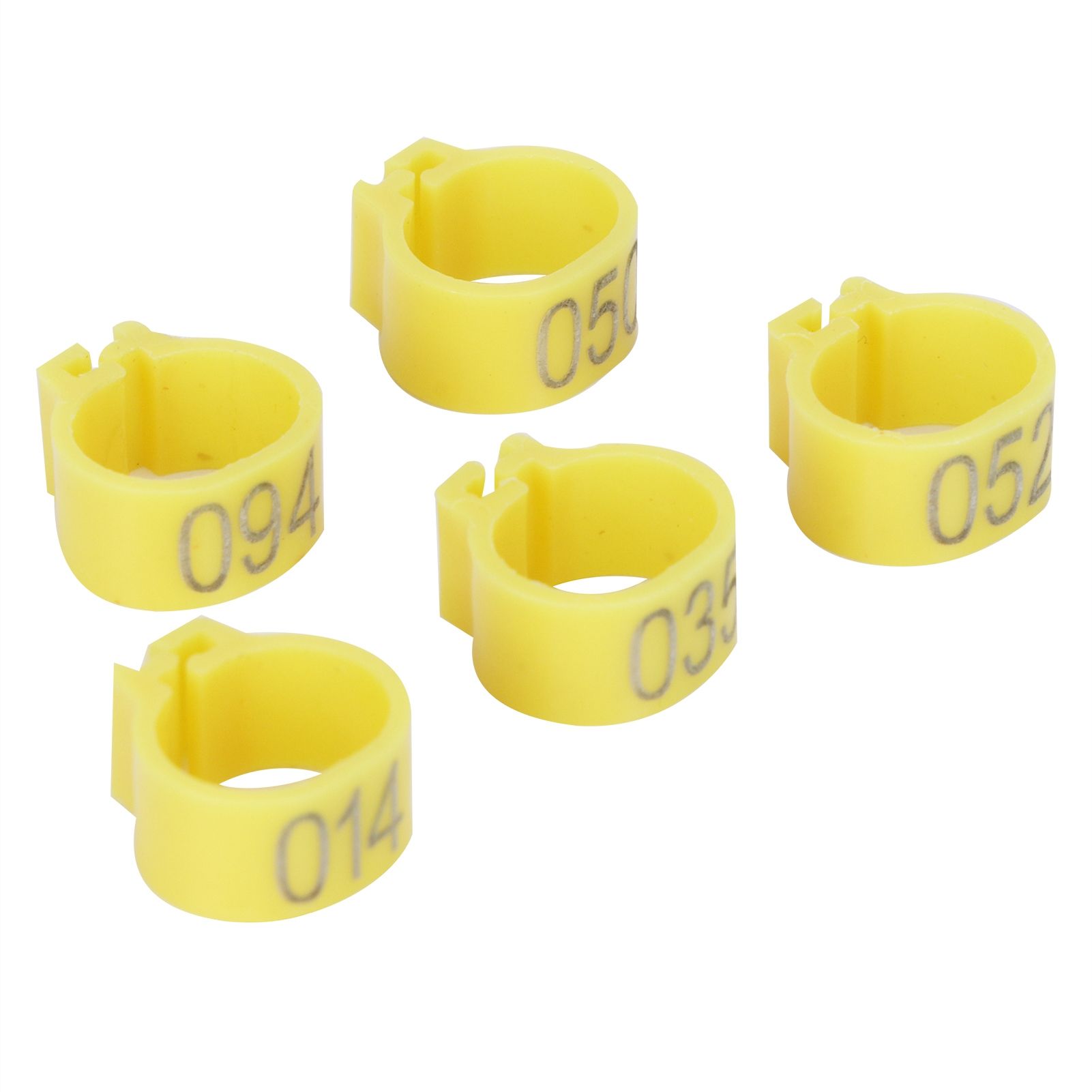 100Pcs Bird Foot Rings Bands 10mm 001-100 Numbered Pigeons Identify Clip view 4