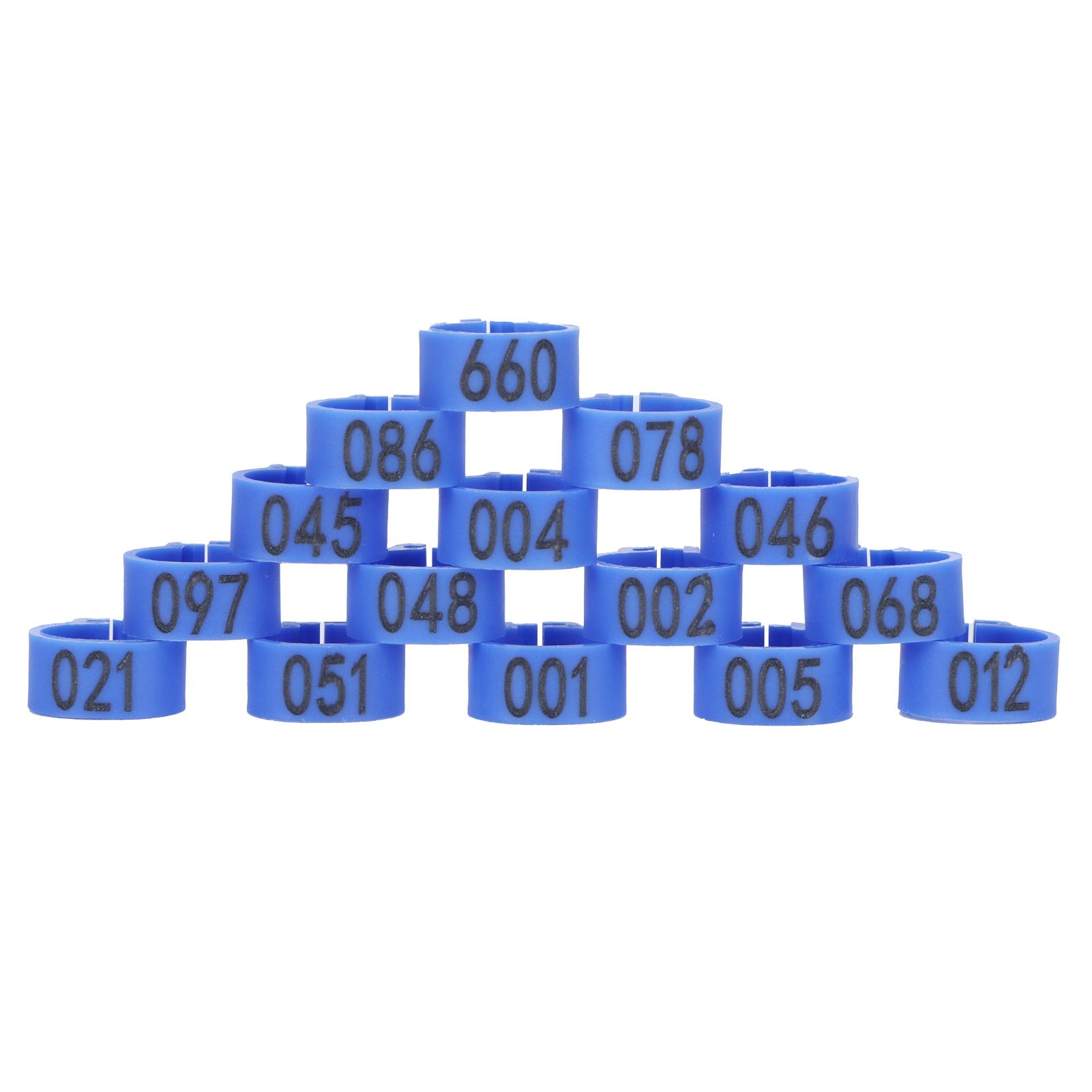 100Pcs Bird Foot Rings Bands 10mm 001-100 Numbered Pigeons Identify Clip view 3