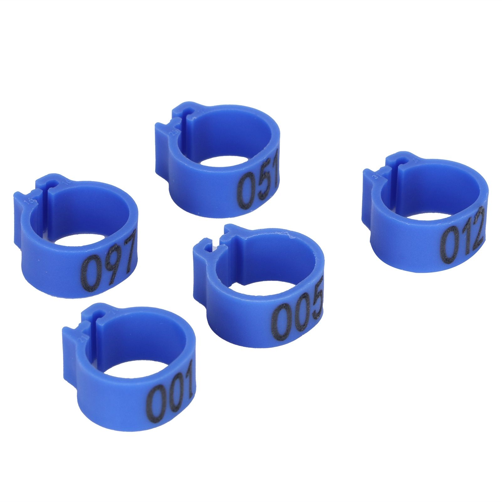100Pcs Bird Foot Rings Bands 10mm 001-100 Numbered Pigeons Identify Clip view 4