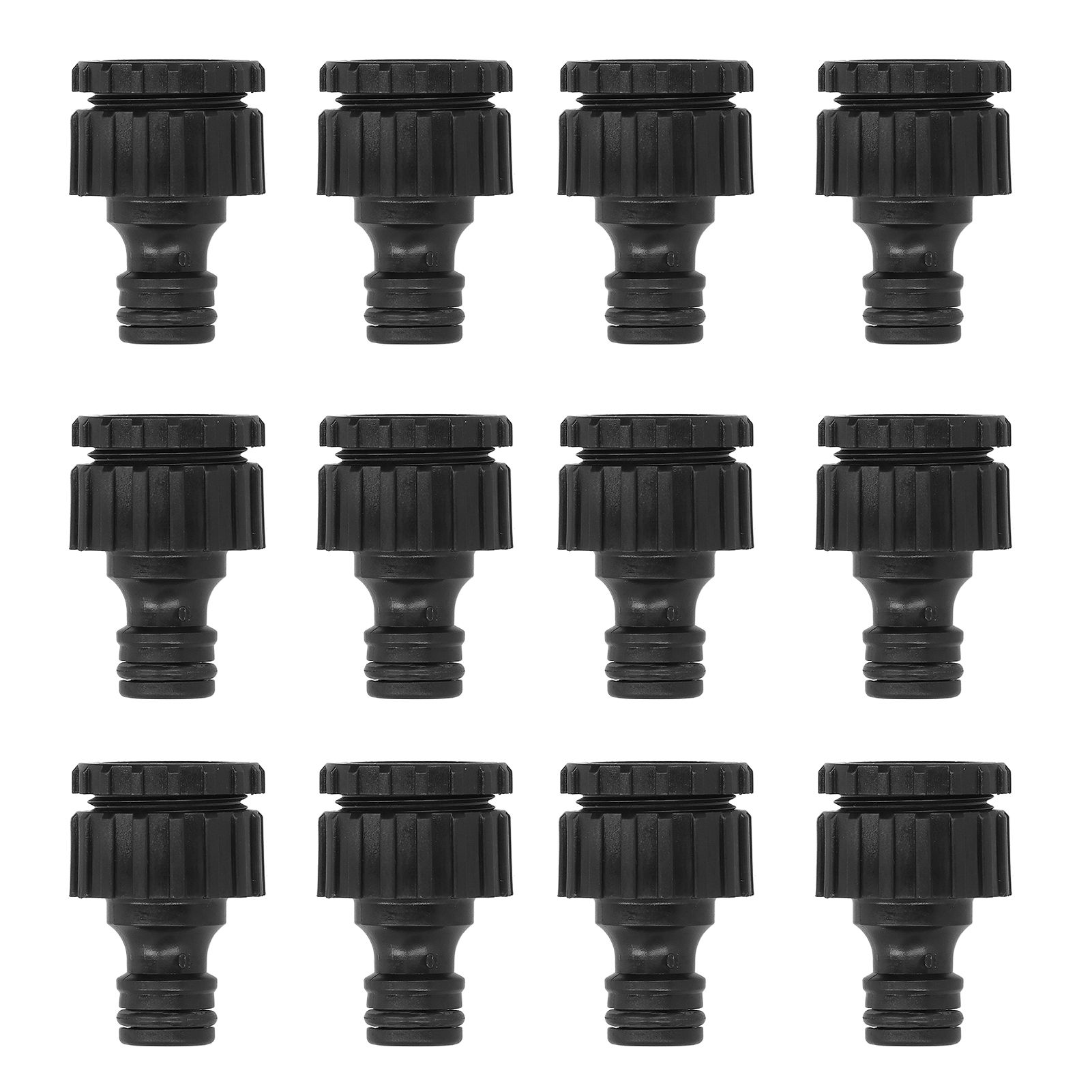 12PCS G1/2 G3/4 Female Thread Faucet Garden Hose Adapter Reusable Connector — image 1