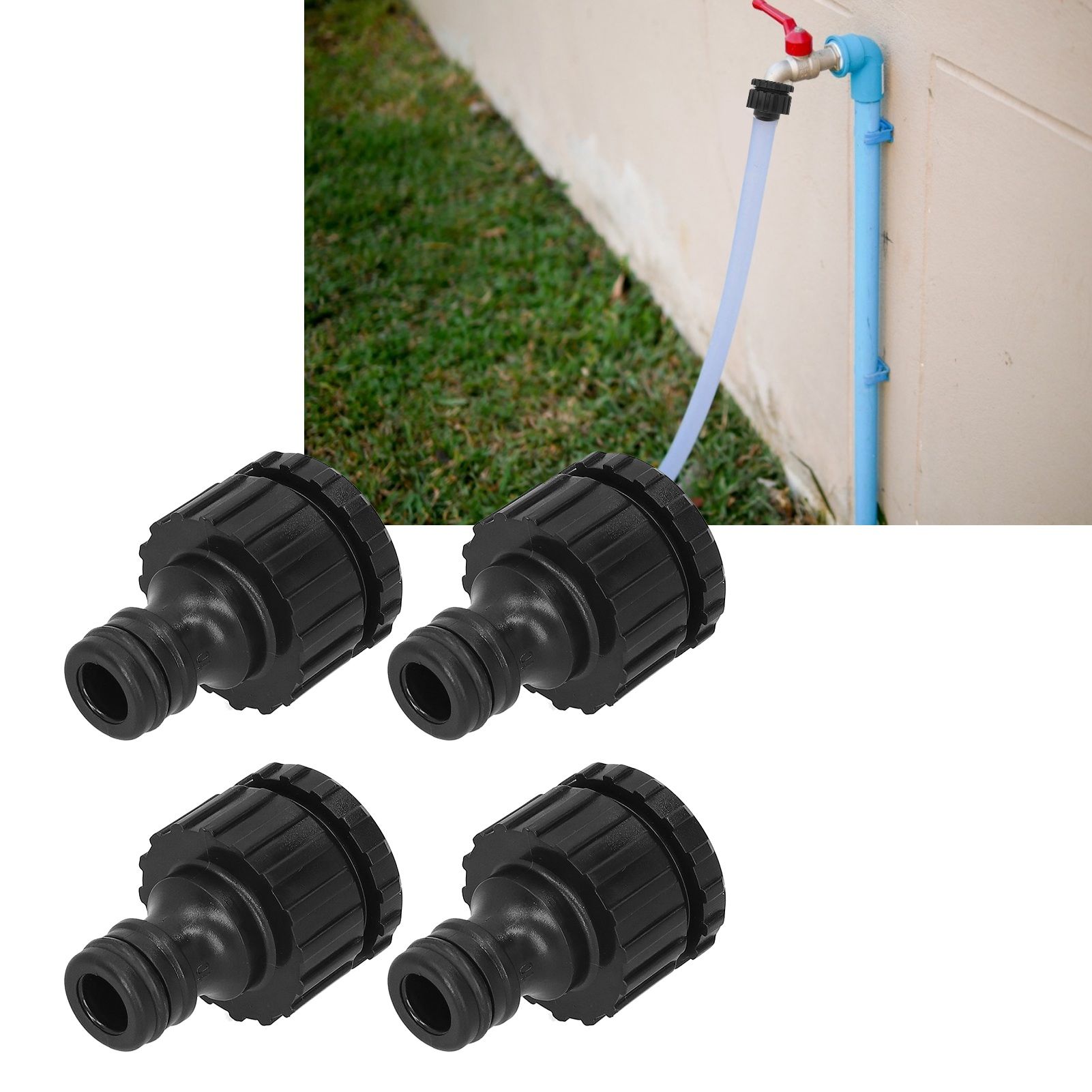 12PCS G1/2 G3/4 Female Thread Faucet Garden Hose Adapter Reusable Connector view 10