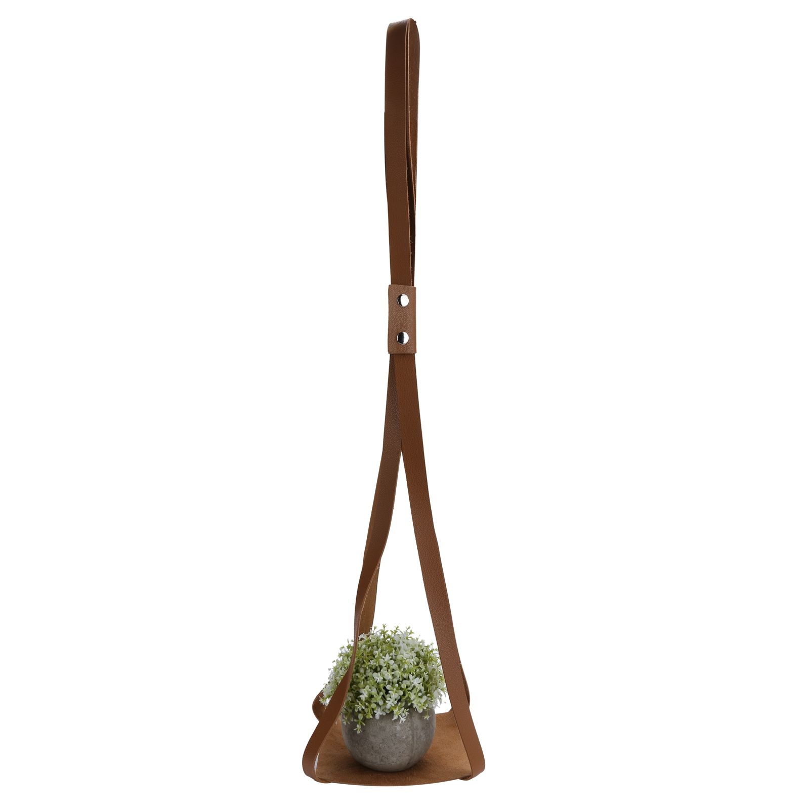 PU Leather Plant Hanger Planter Flowerpot Hanging Holder Home Decor Garden view 7