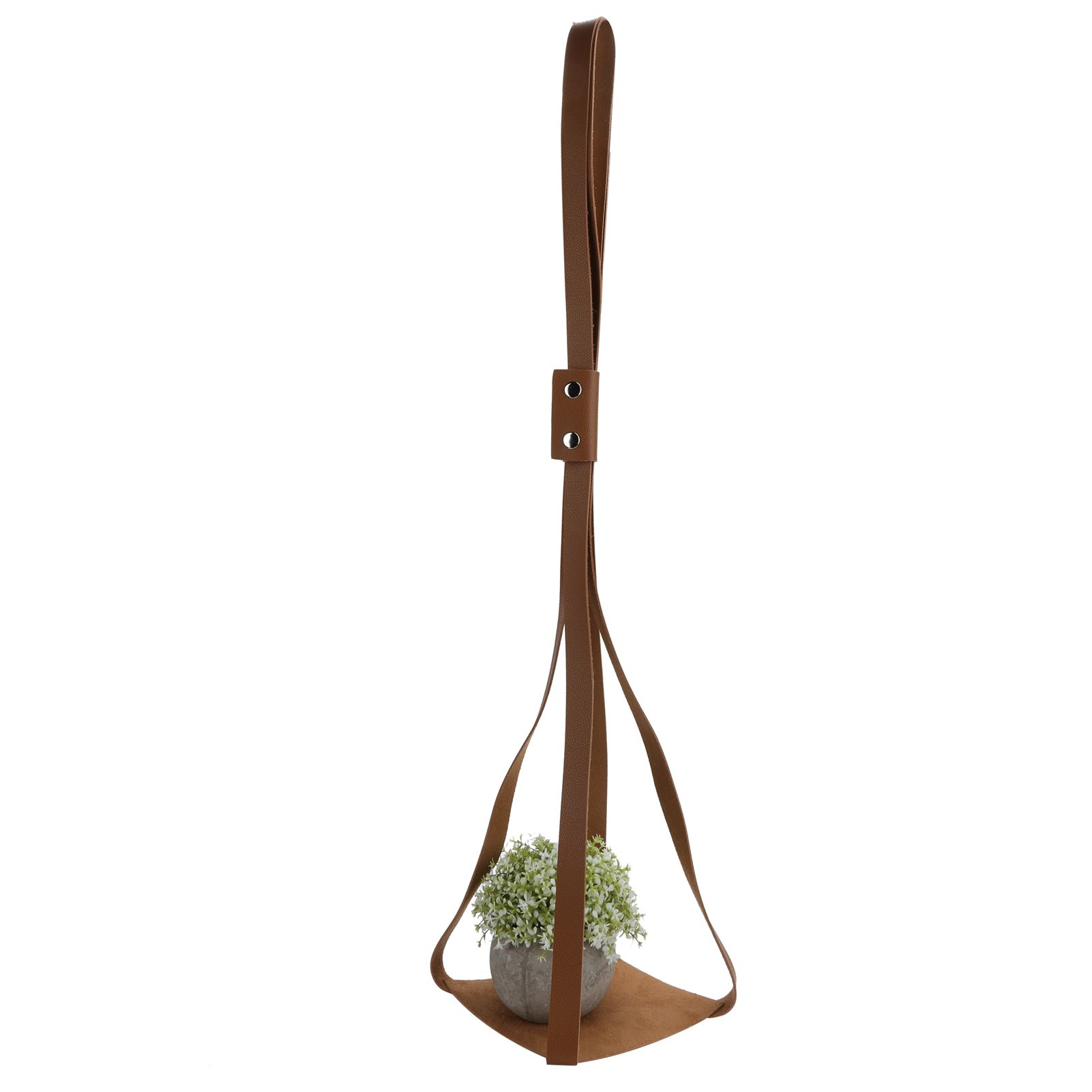 PU Leather Plant Hanger Planter Flowerpot Hanging Holder Home Decor Garden view 8