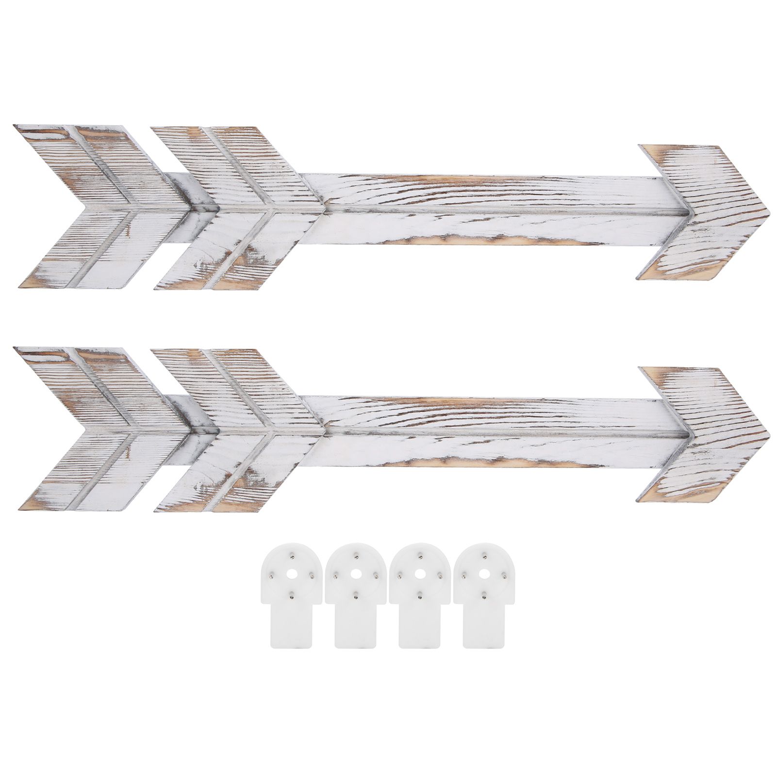 2PCS Wooden Arrows Decor Sign Wall Art Decor Farmhouse Courtyard Wedding — image 1
