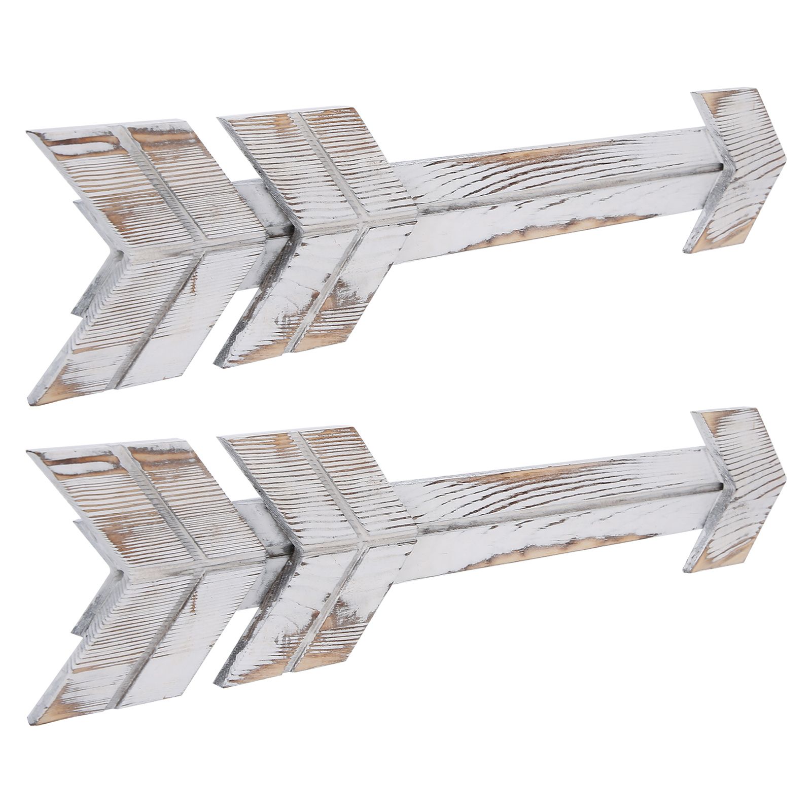 2PCS Wooden Arrows Decor Sign Wall Art Decor Farmhouse Courtyard Wedding view 2