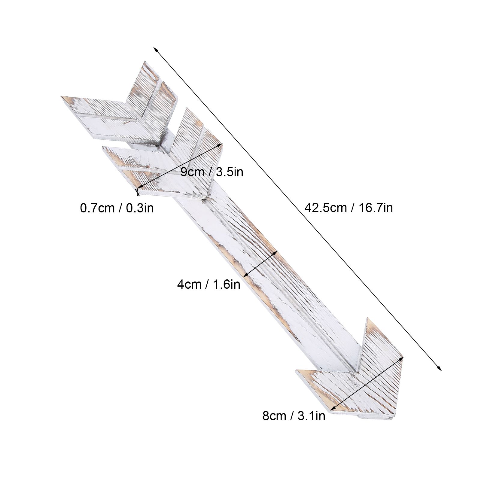 2PCS Wooden Arrows Decor Sign Wall Art Decor Farmhouse Courtyard Wedding view 14