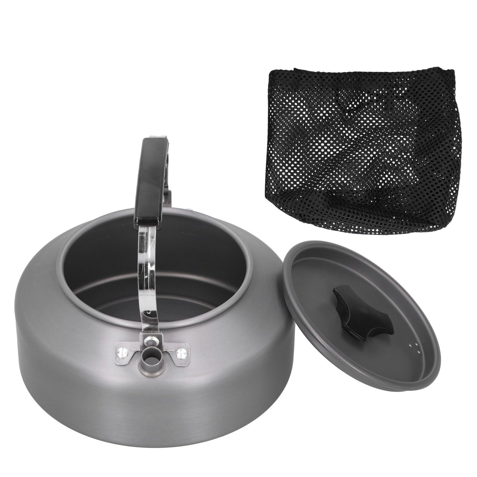 1.6L Portable Camping Coffee Tea Pot Outdoor Fishing Hiking Barbecue Kettle