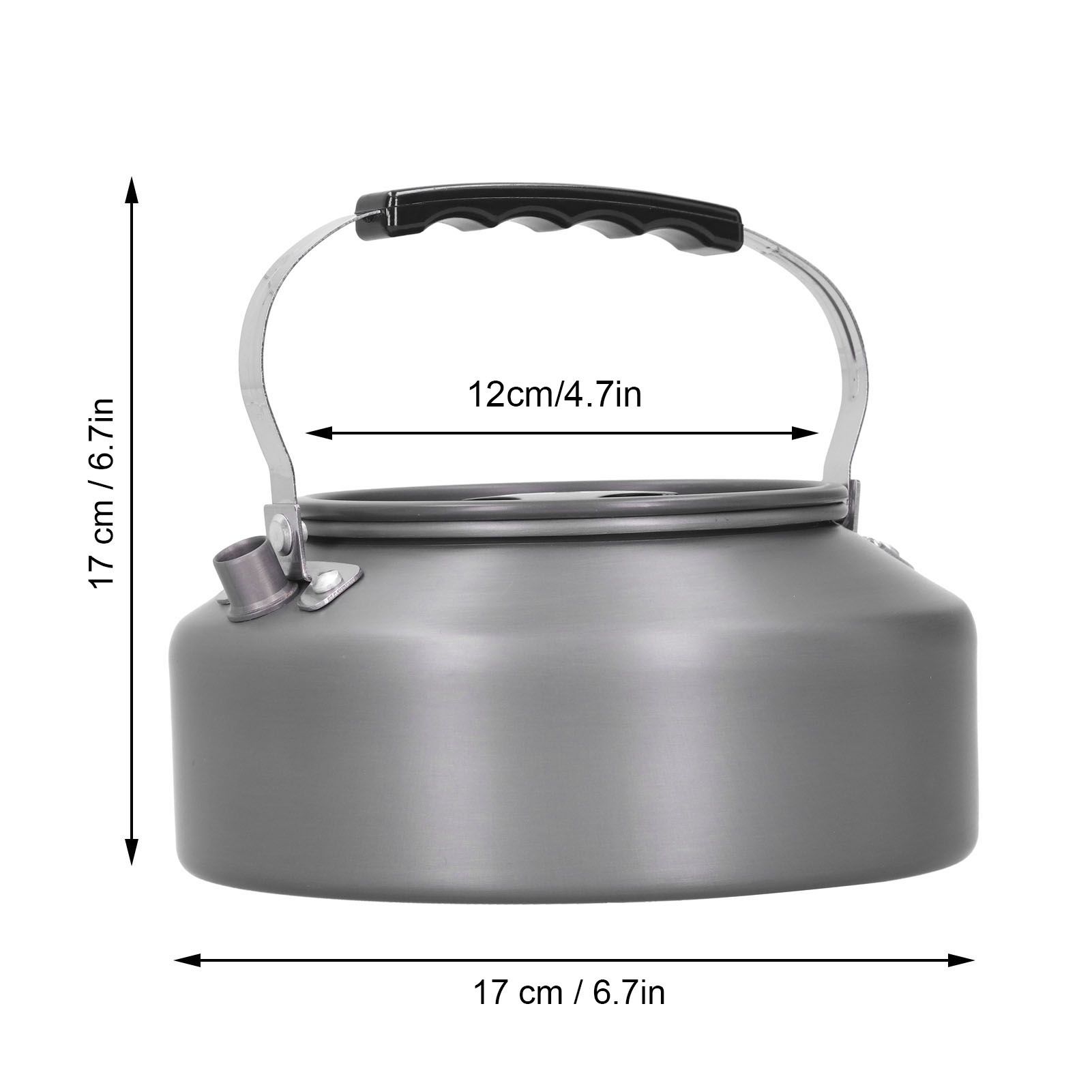 1.6L Portable Camping Coffee Tea Pot Outdoor Fishing Hiking Barbecue Kettle view 11