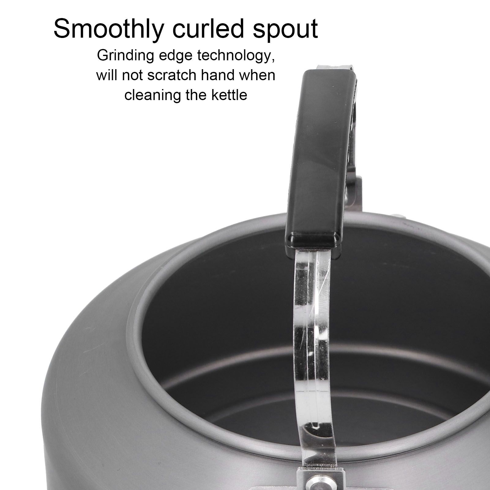 1.6L Portable Camping Coffee Tea Pot Outdoor Fishing Hiking Barbecue Kettle view 15