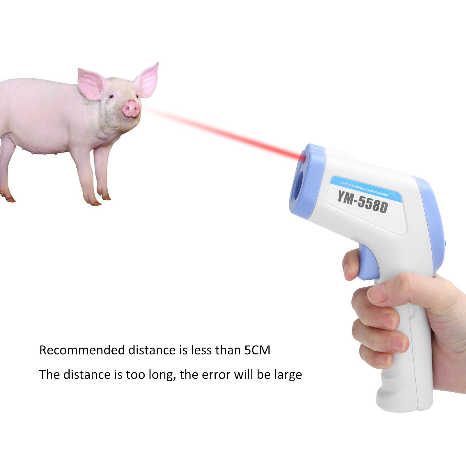 Veterinary Infrared Thermometer for Pigs Cattle Sheep Horses Animal Electronic view 15