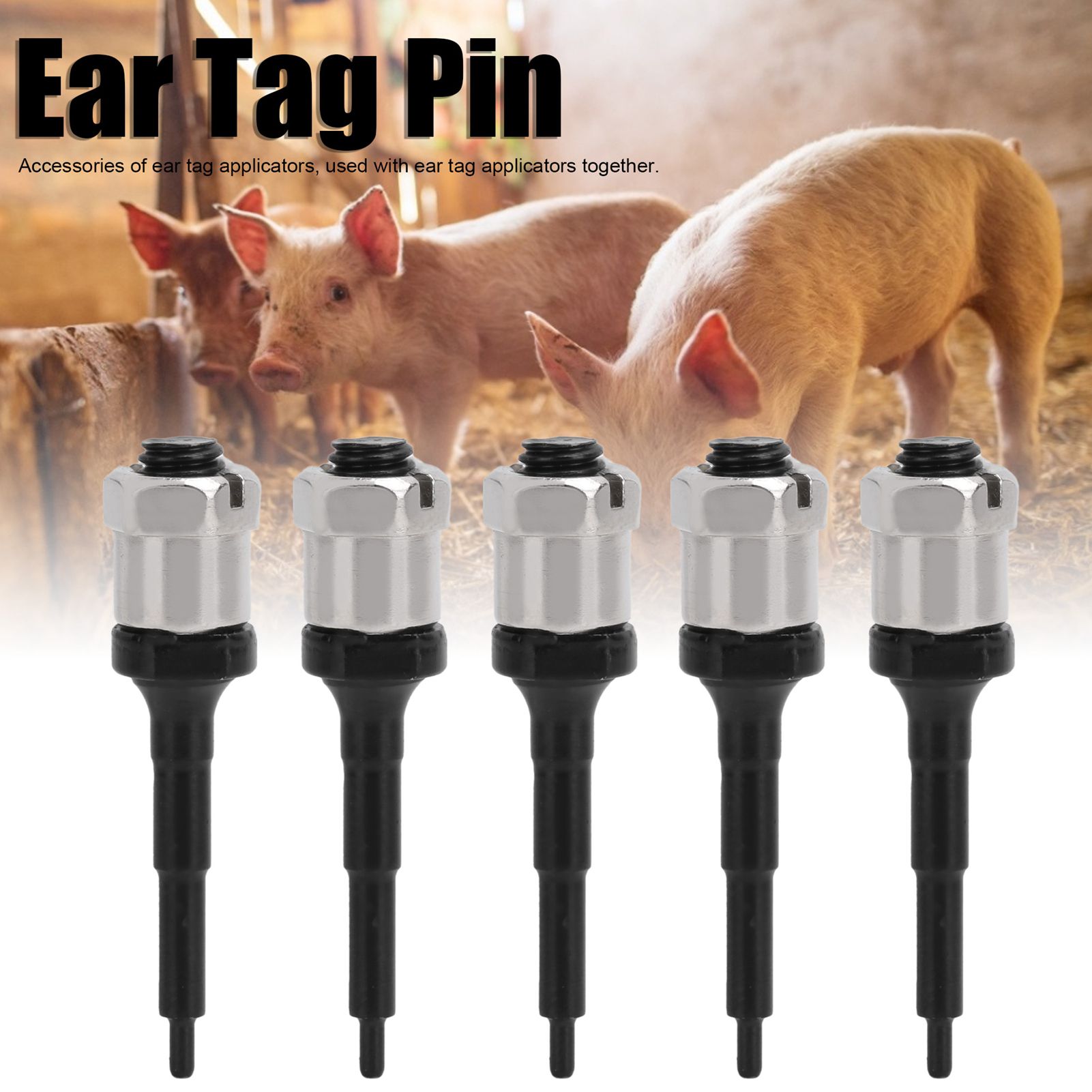 5PCS Ear Tag Needle Pin for Cattle Cows Pigs Goats Sheep Ear Tag Applicator view 12