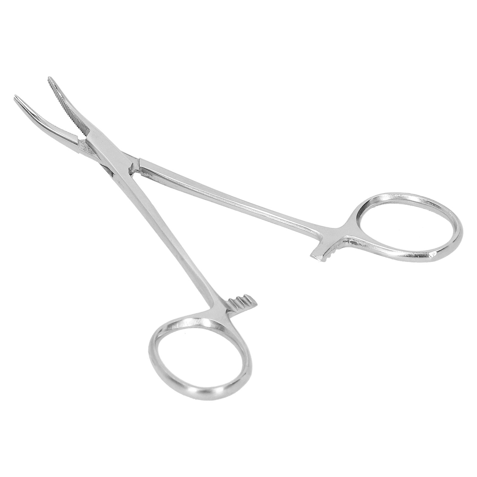 12.5cm Curved Hemostatic Forceps Stainless Steel Hair Tweezers Pliers