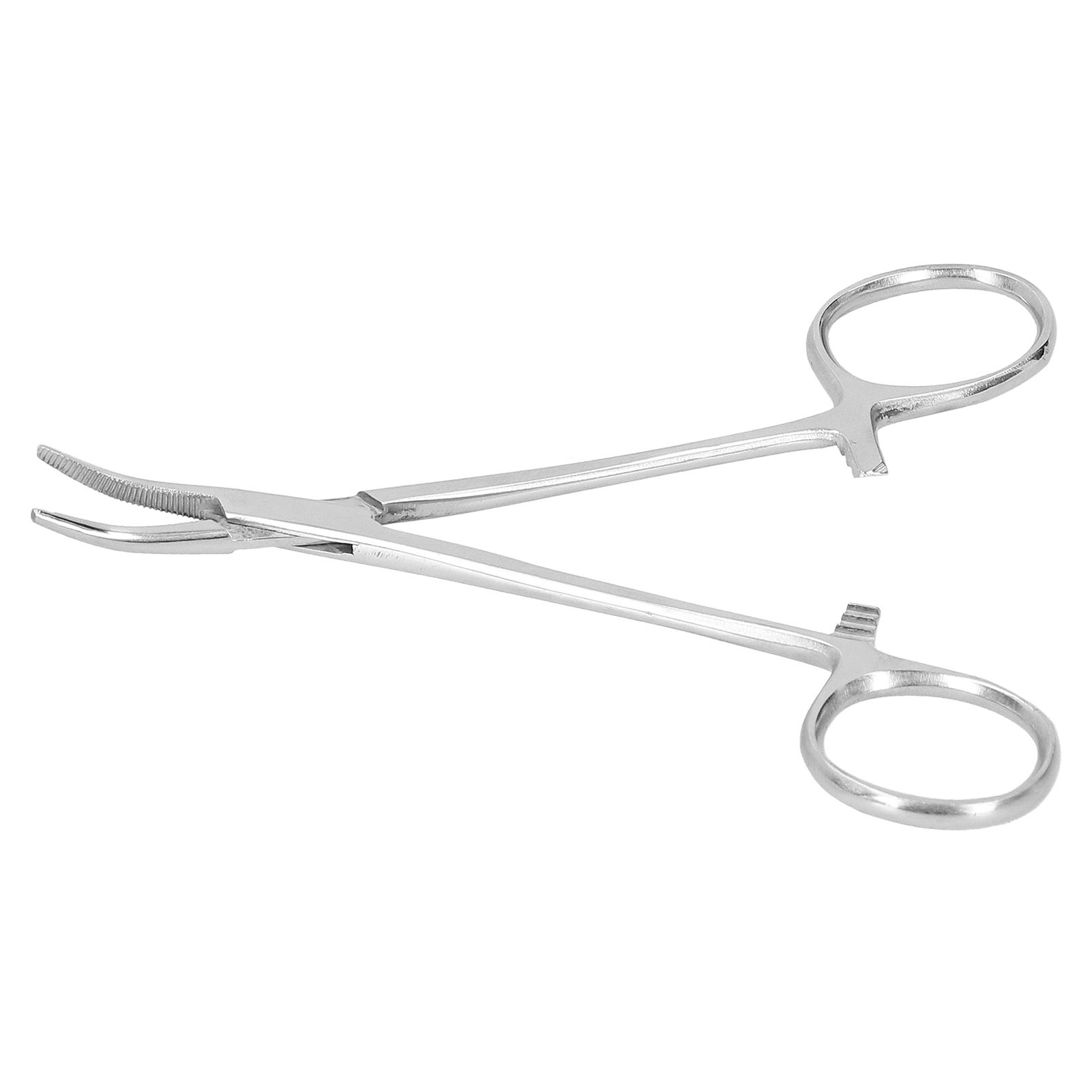 12.5cm Curved Hemostatic Forceps Stainless Steel Hair Tweezers Pliers view 2