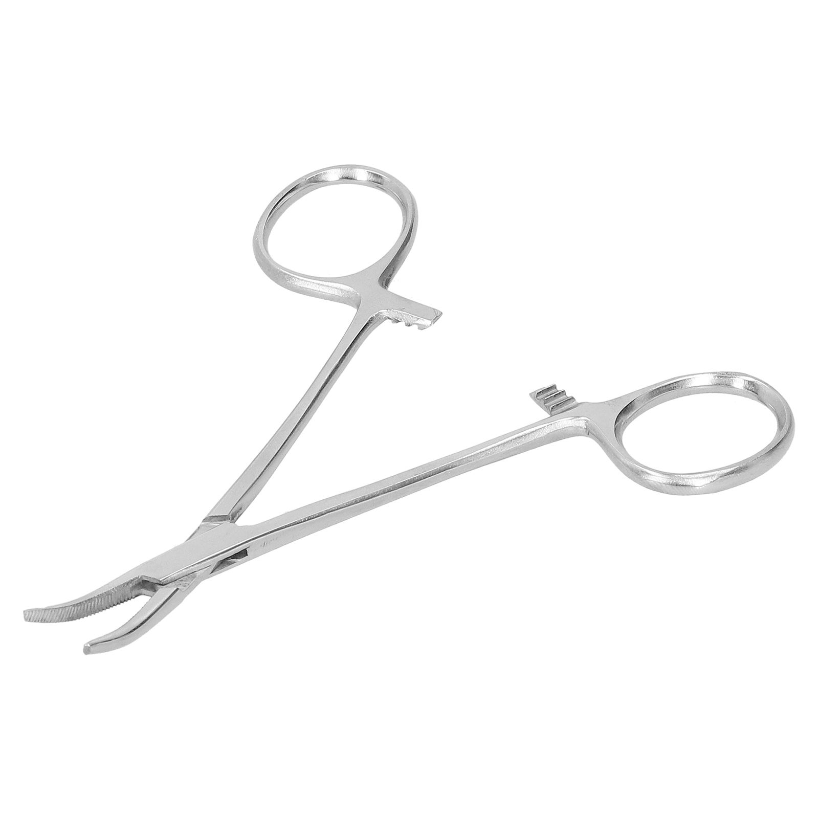 12.5cm Curved Hemostatic Forceps Stainless Steel Hair Tweezers Pliers view 3