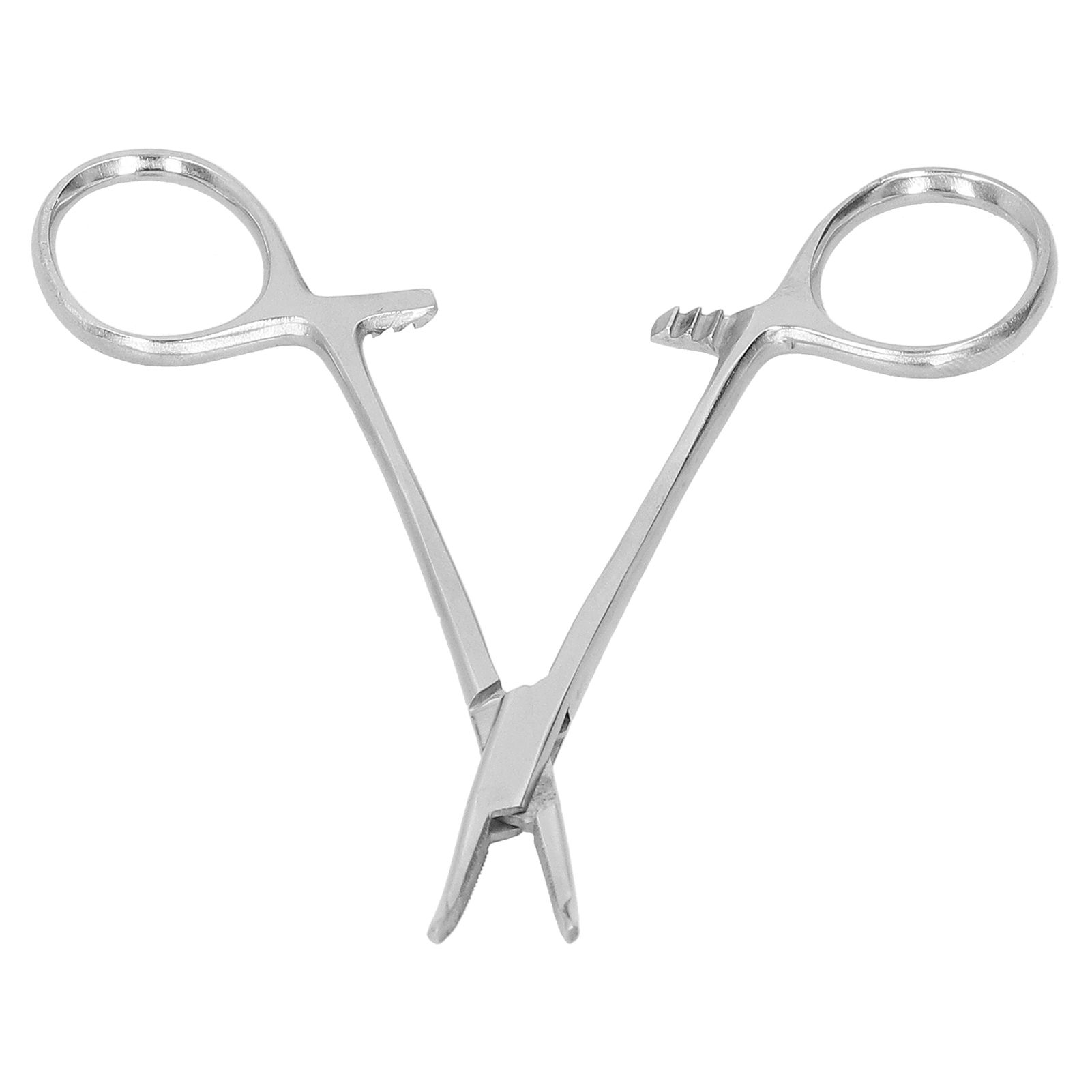 12.5cm Curved Hemostatic Forceps Stainless Steel Hair Tweezers Pliers view 4