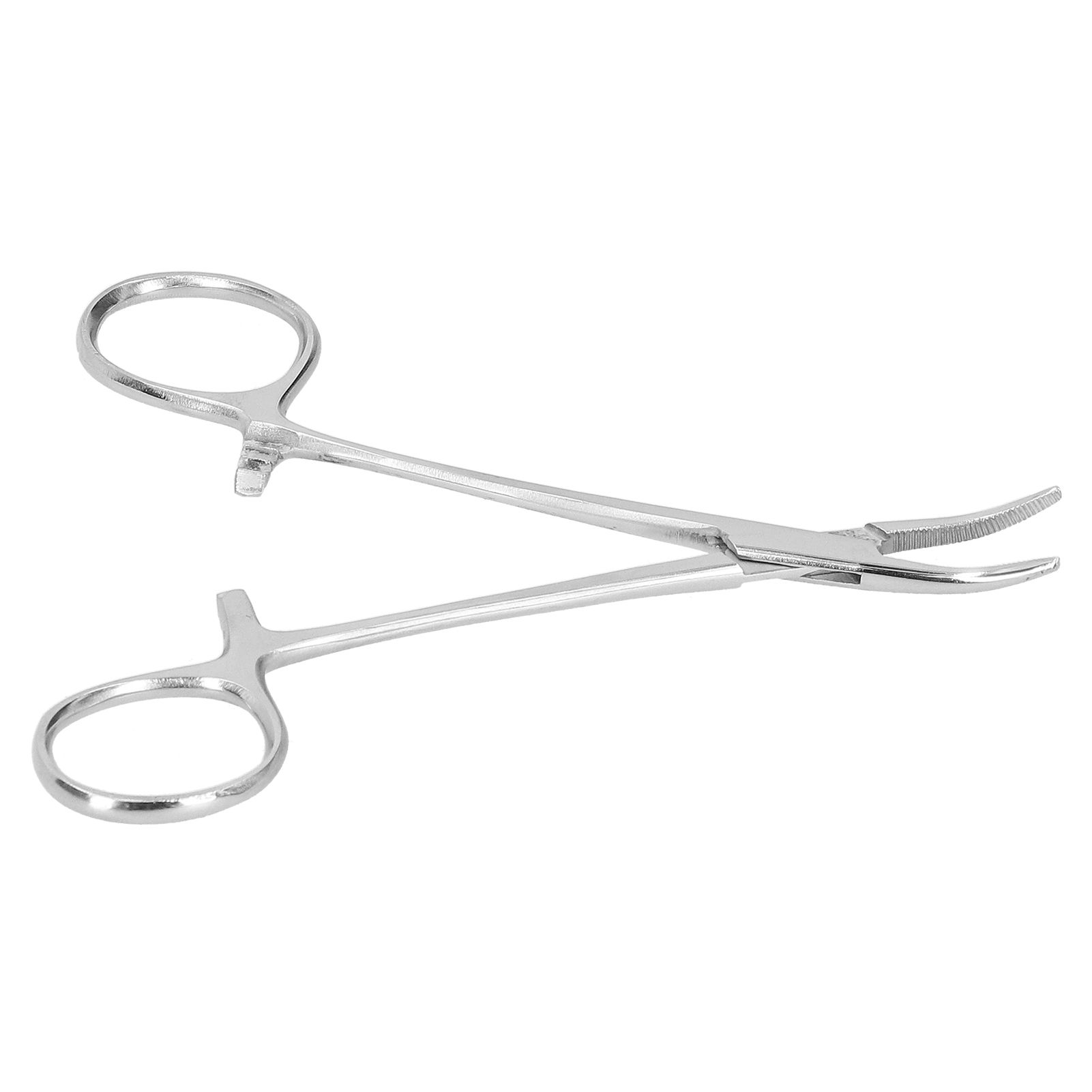 12.5cm Curved Hemostatic Forceps Stainless Steel Hair Tweezers Pliers view 6