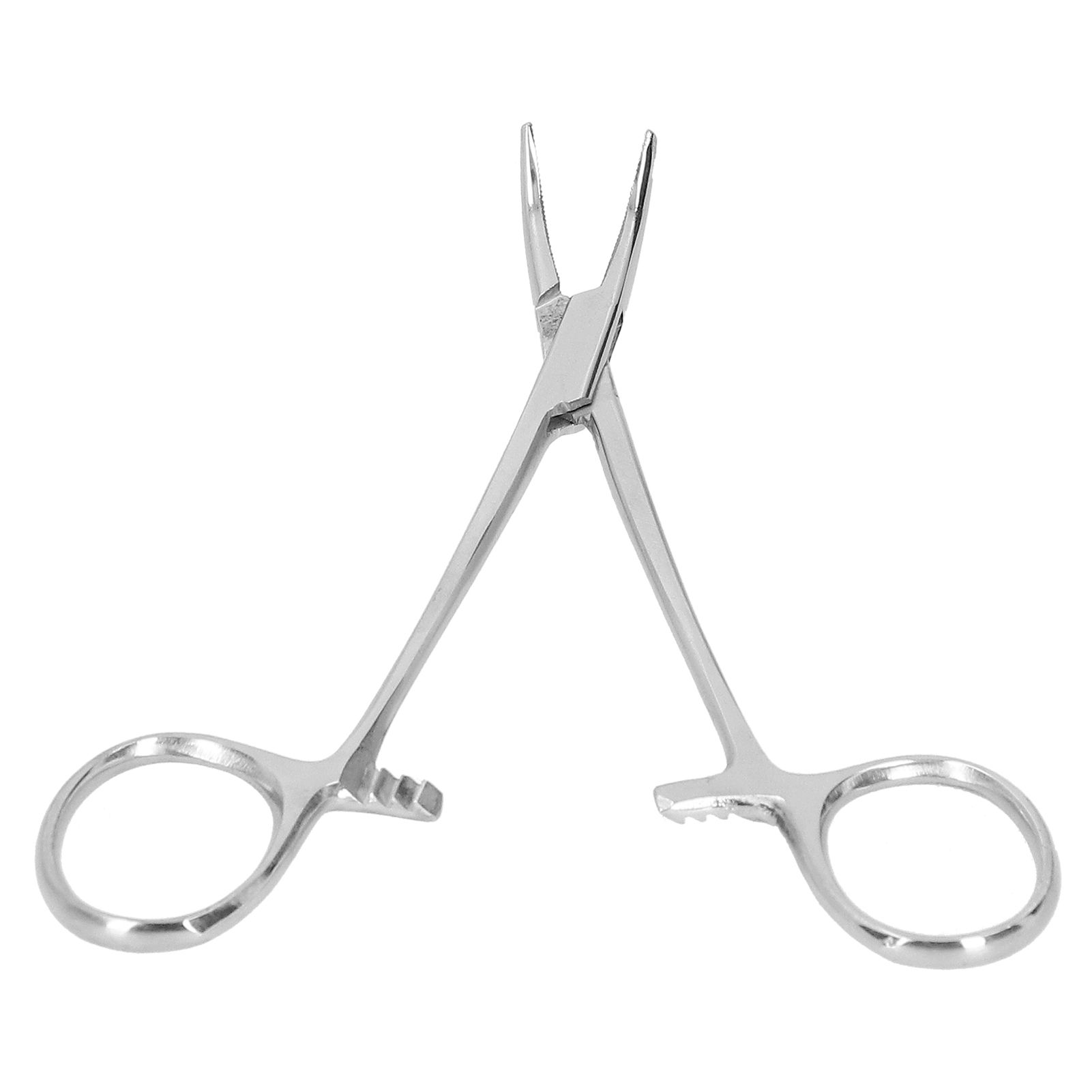 12.5cm Curved Hemostatic Forceps Stainless Steel Hair Tweezers Pliers view 8