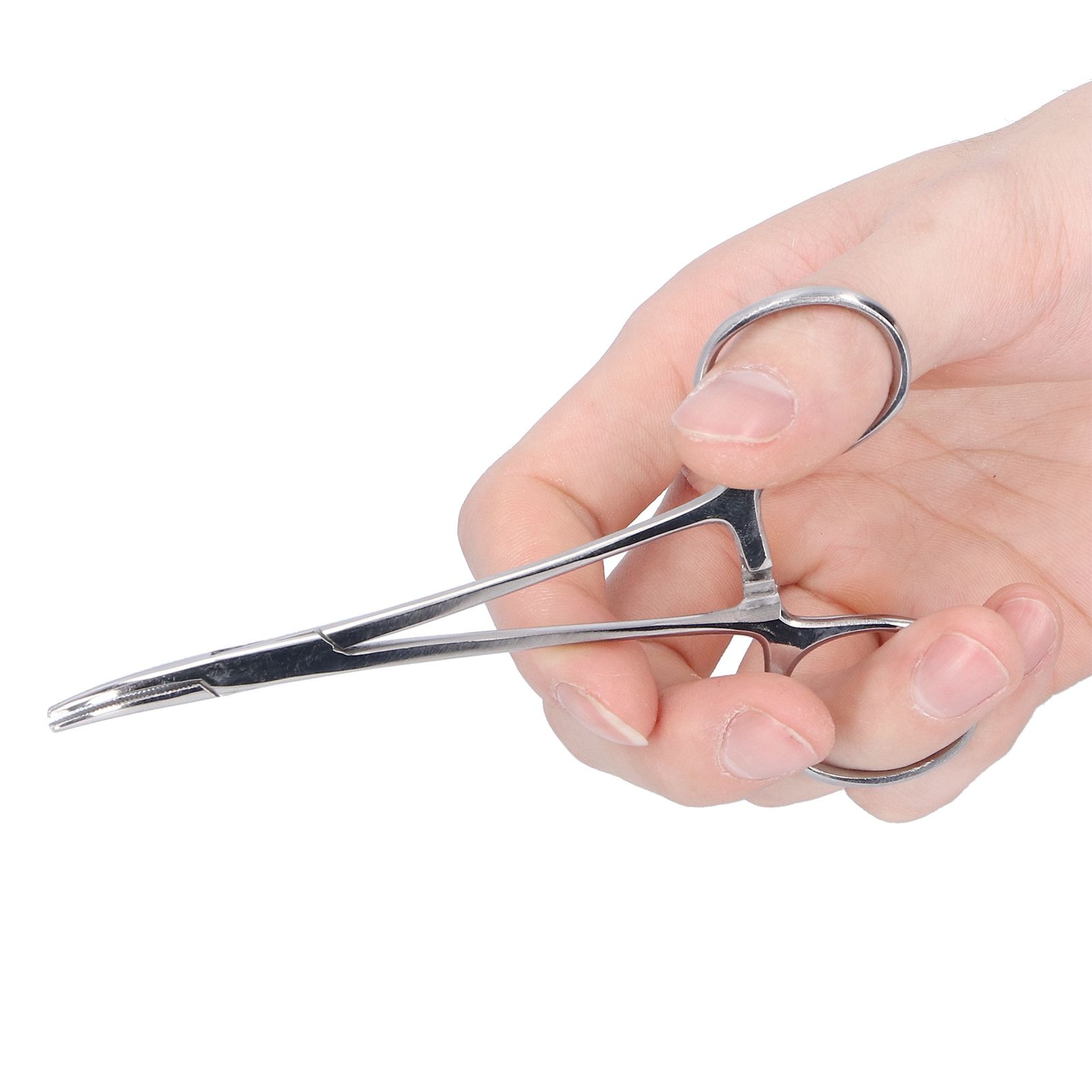 12.5cm Curved Hemostatic Forceps Stainless Steel Hair Tweezers Pliers view 14