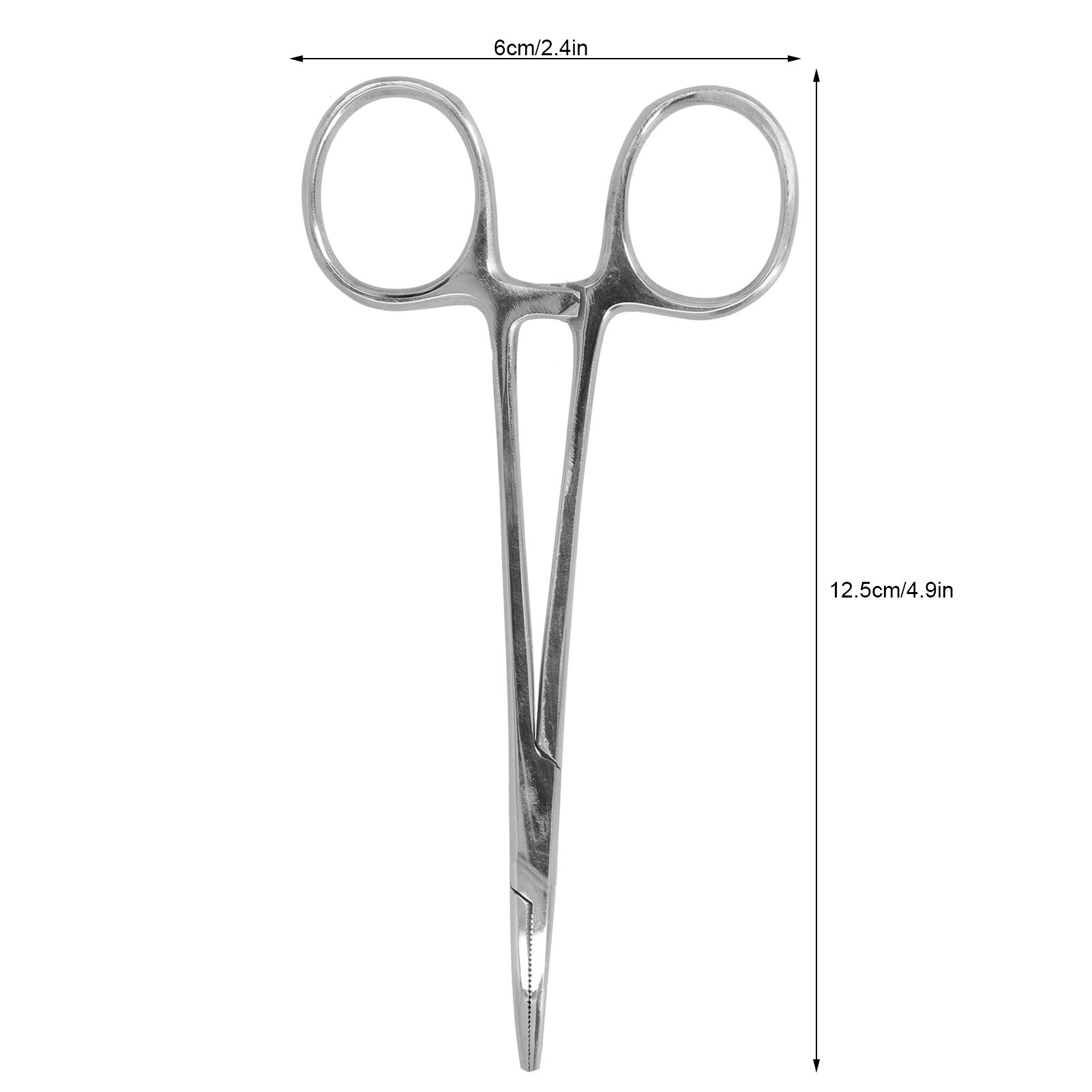 12.5cm Curved Hemostatic Forceps Stainless Steel Hair Tweezers Pliers view 15