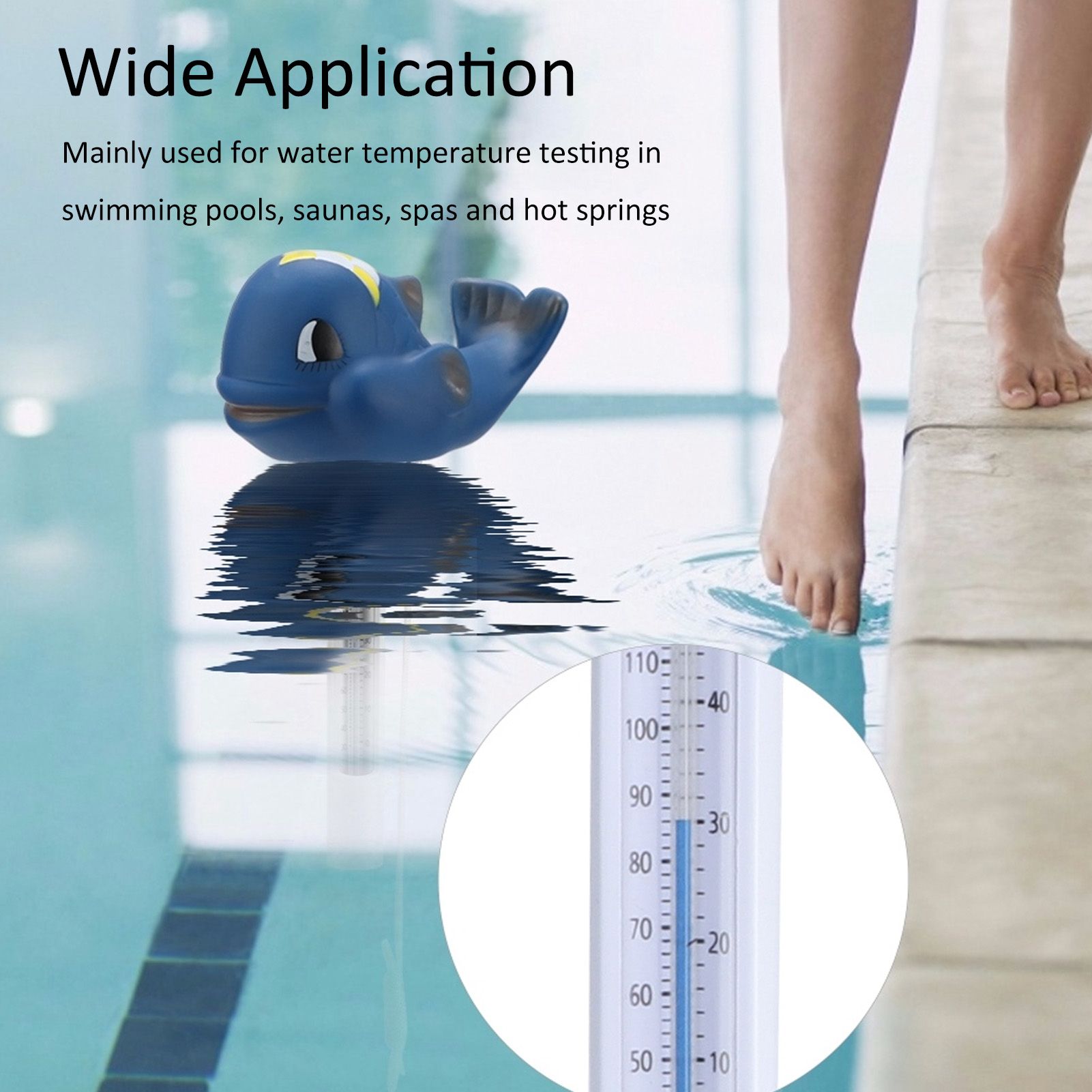 Cartoon Animal Shaped Floating Thermometer for Swimming Pools Sauna Spa view 14