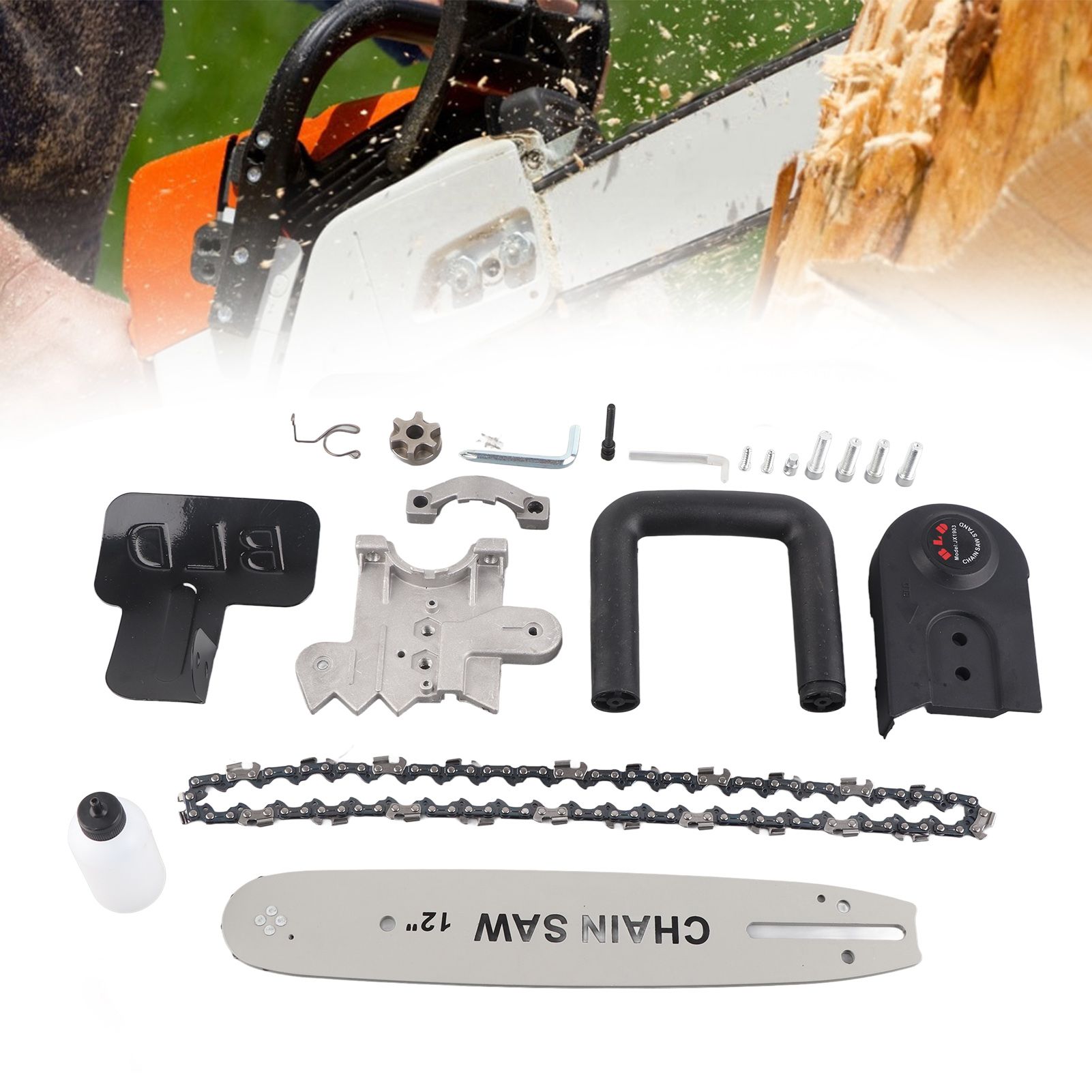 Angle Grinder to Electric Chain Saw Converter Adapter Chain Saw Attachment view 10