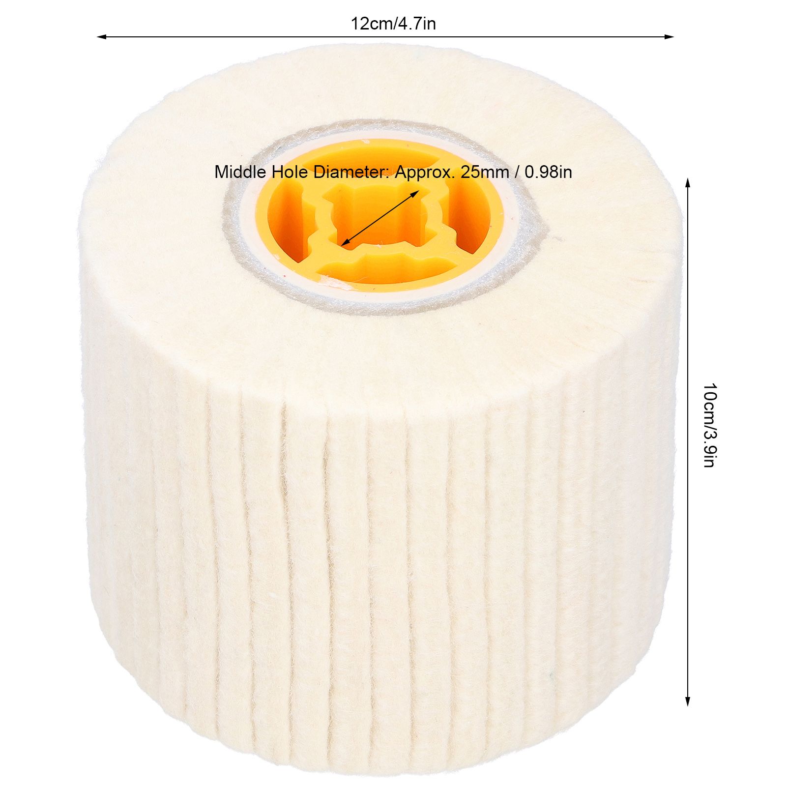 Wool Felt Wire Drawing Wheel Buffing Wheel Parts for Stainless Steel Polishing view 12