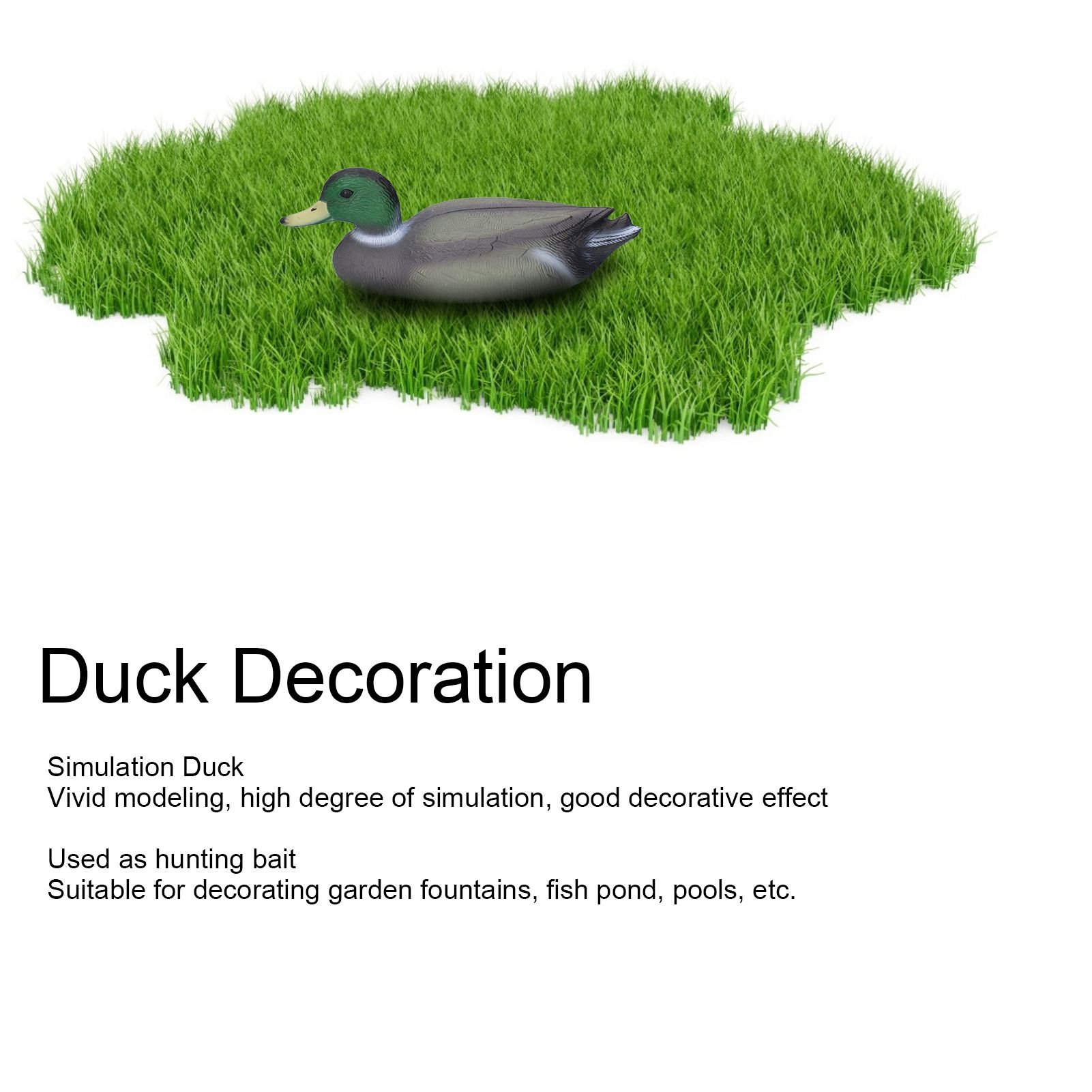 Plastic Duck Outdoor Simulation Floating Decoying Duck Garden Decorations view 12