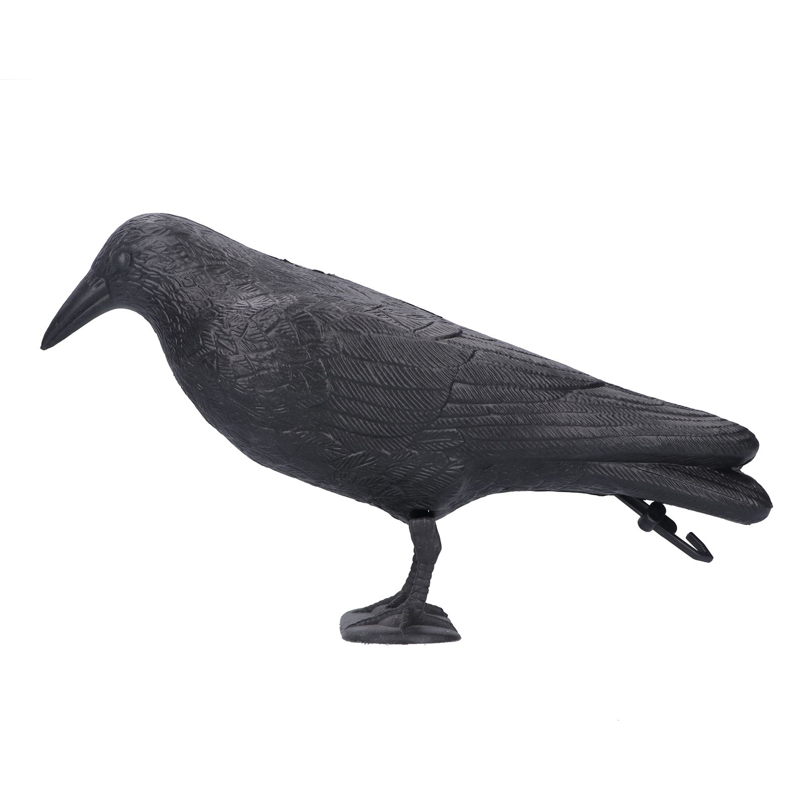 Simulation Plastic Crow Statue Hunting Bait Decoys Tool for Outdoor Garden
