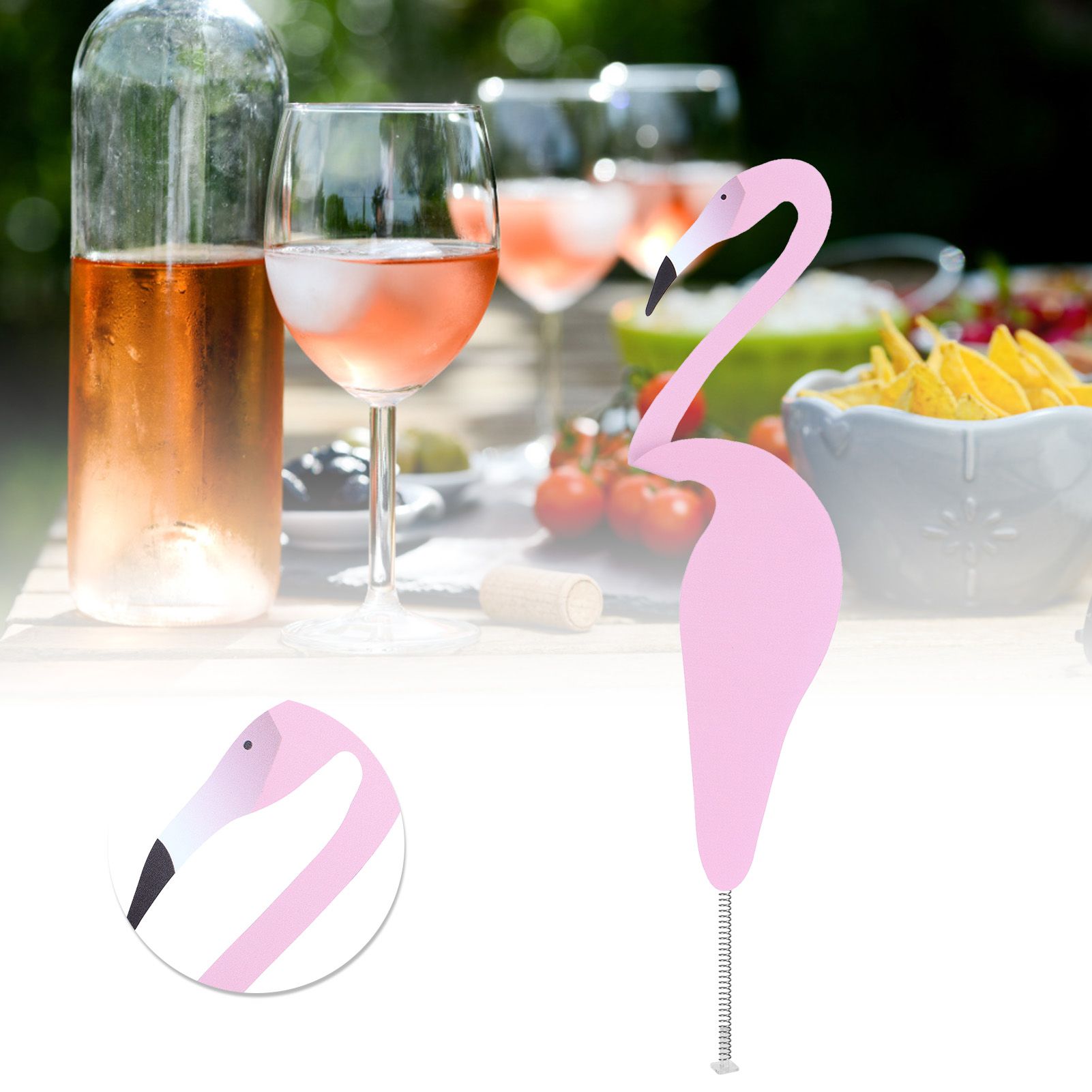 Beautiful Bird Shape Ornament Figurine for Outdoor Yard Art Patio Backyard view 9