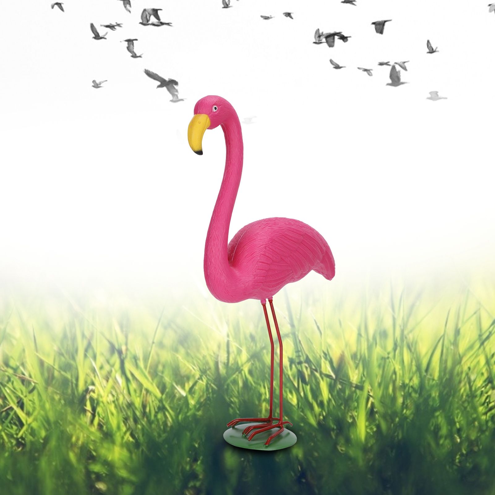 High Simulation Plastic Bird Animal Figurine Lawn Decoration Bird Drive Garden view 10