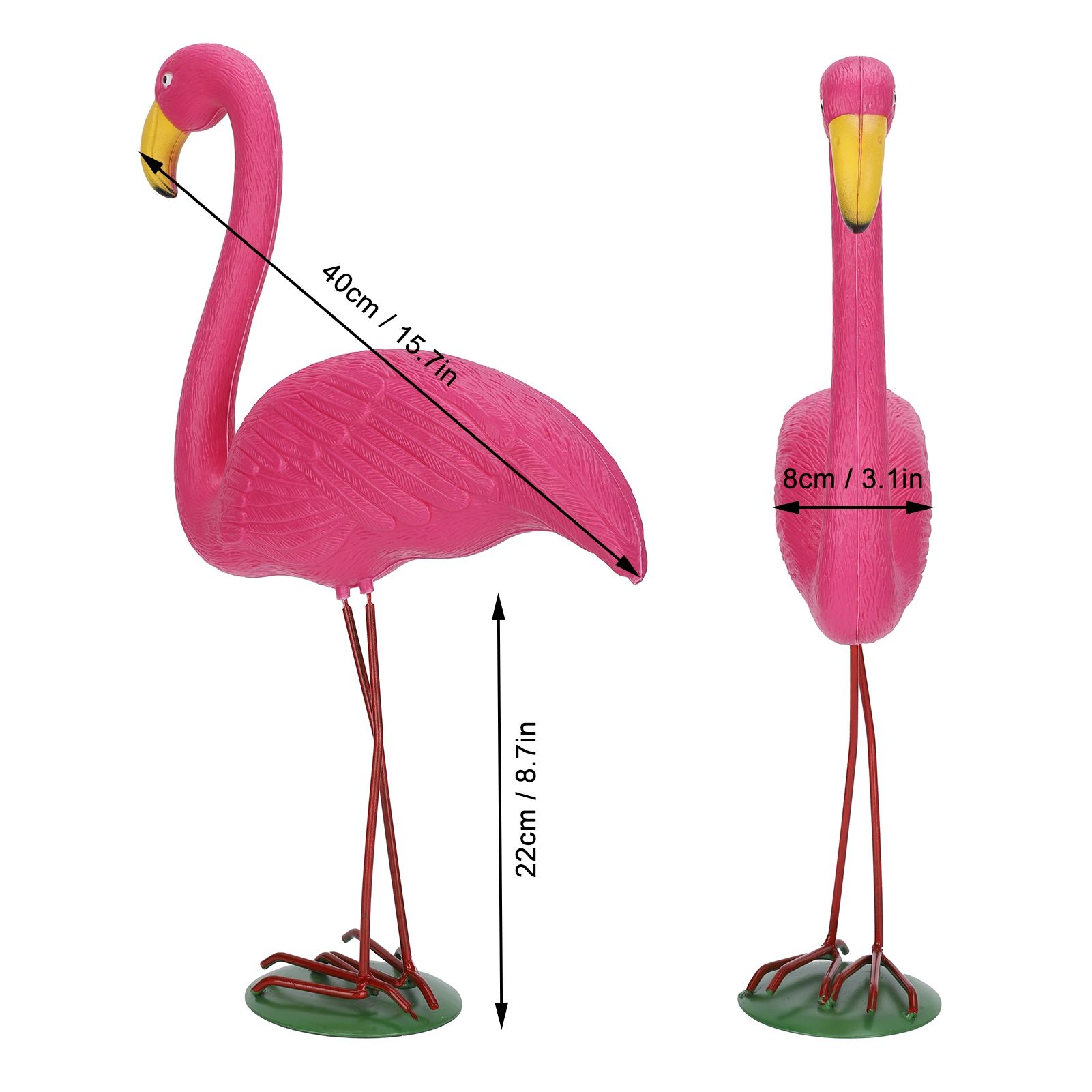 High Simulation Plastic Bird Animal Figurine Lawn Decoration Bird Drive Garden view 14