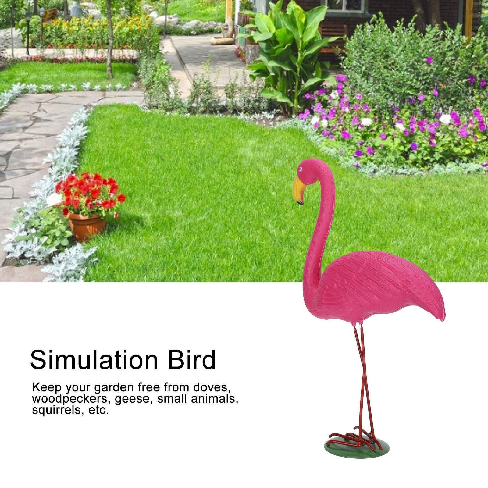High Simulation Plastic Bird Animal Figurine Lawn Decoration Bird Drive Garden view 15