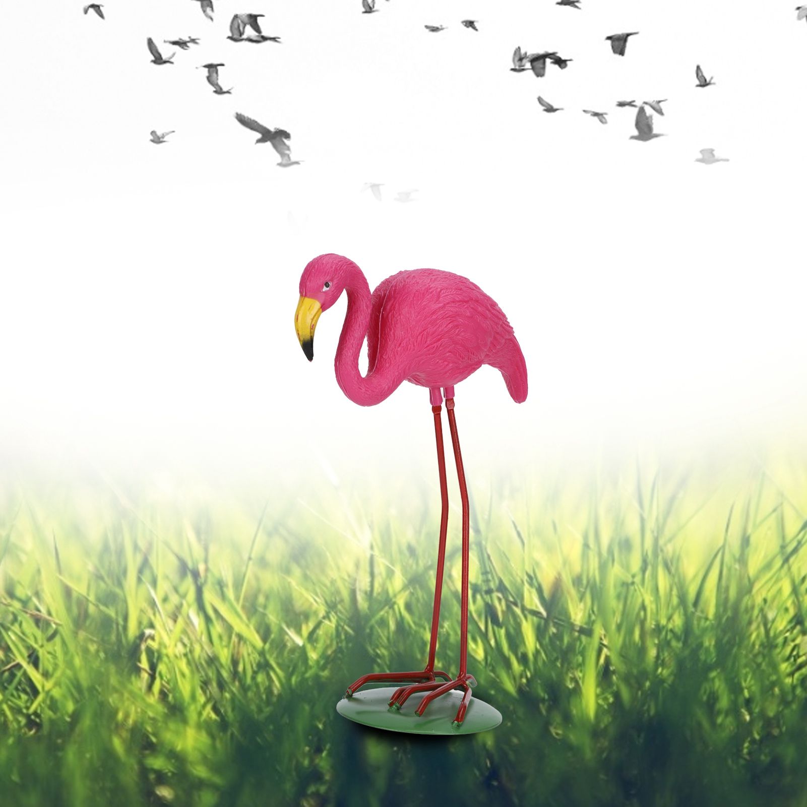 High Simulation Plastic Bird Animal Figurine Lawn Decoration Bird Drive Garden view 10