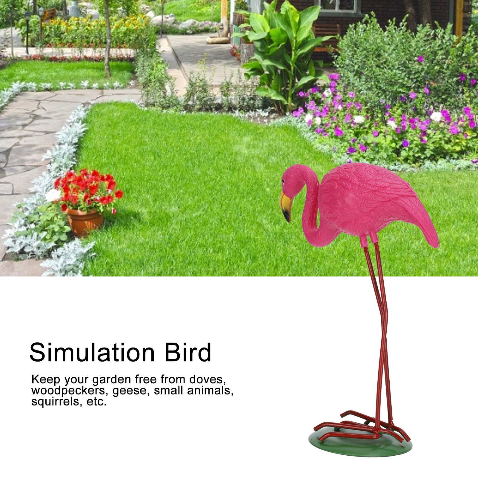 High Simulation Plastic Bird Animal Figurine Lawn Decoration Bird Drive Garden view 15
