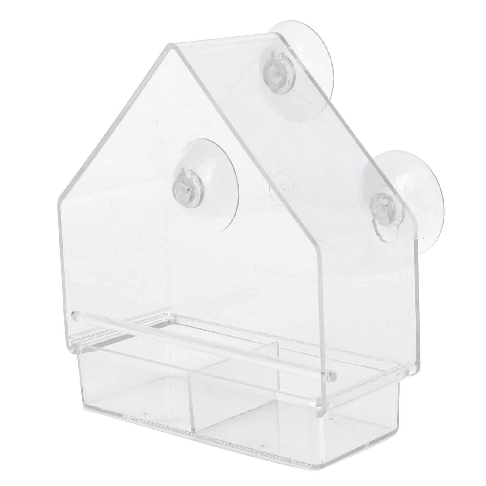 Indoor Outdoor Hanging Bird Feeder PS Transparent Bird Feeding Tool for view 3