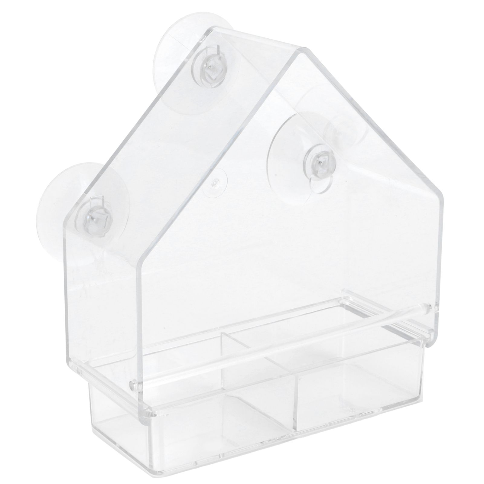Indoor Outdoor Hanging Bird Feeder PS Transparent Bird Feeding Tool for view 4