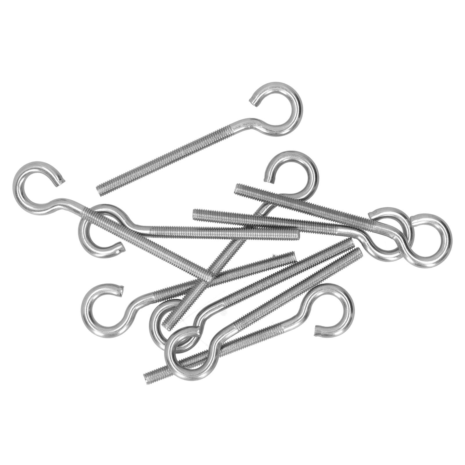 10Pcs M6 Ring Bolt 304 Stainless Steel Sunshade Net Thread Ring Screw Hook view 2