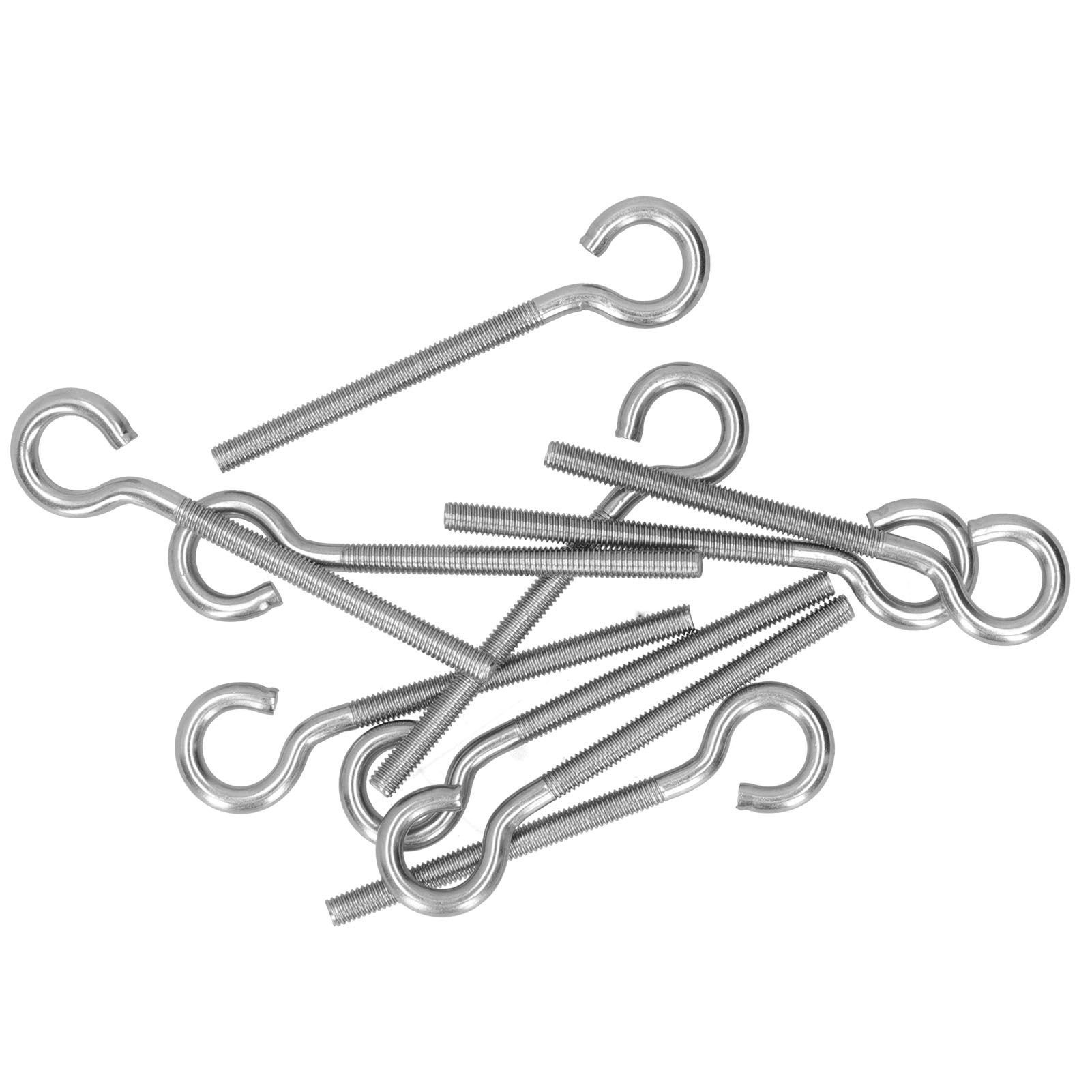 10Pcs M6 Ring Bolt 304 Stainless Steel Sunshade Net Thread Ring Screw Hook view 4